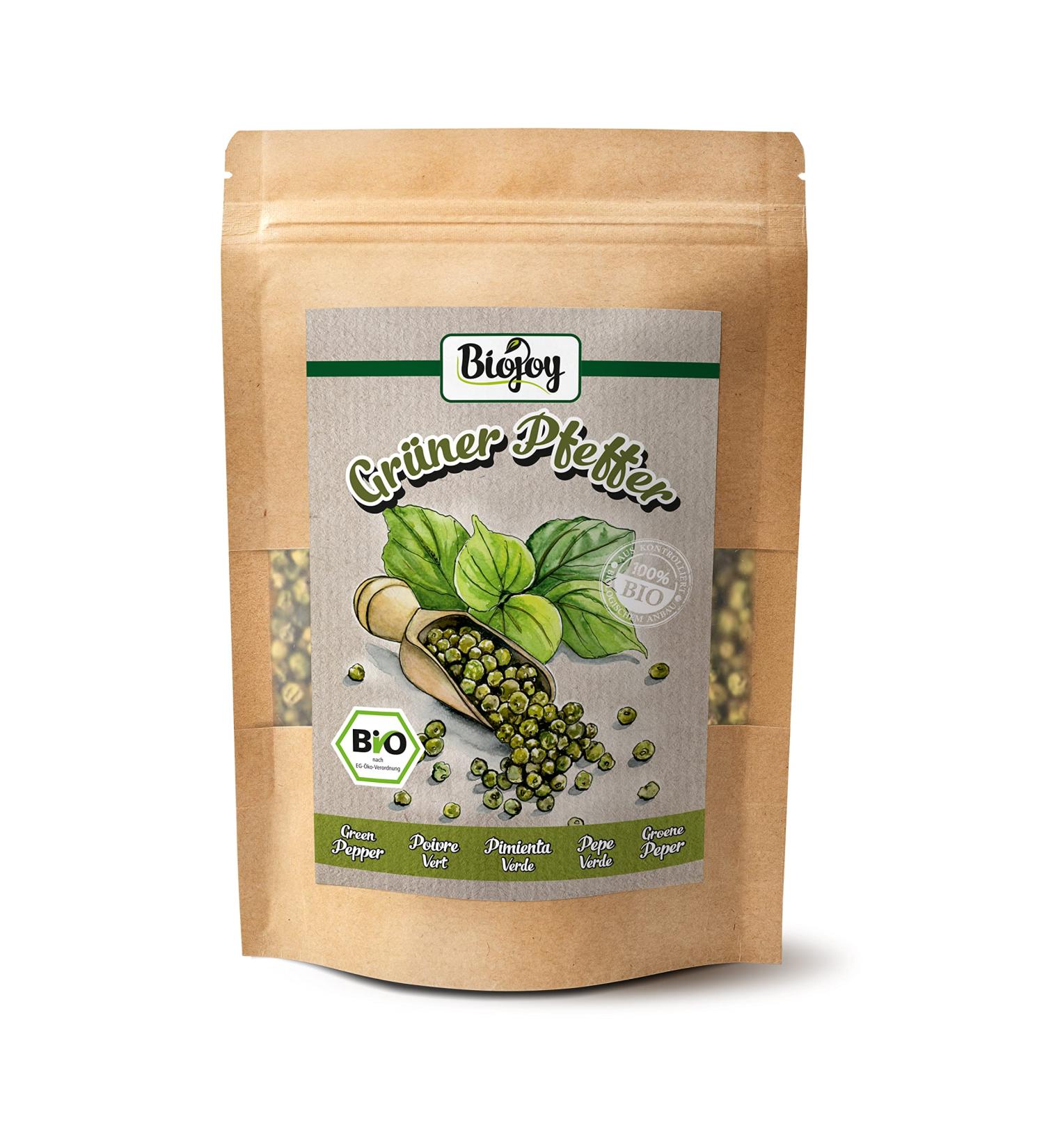 Buy Biojoy ORGANIC Green Pepper Whole (100g) - Premium Green Peppercorns for Mill | International Shipping - Buy Online on GoSupps.com