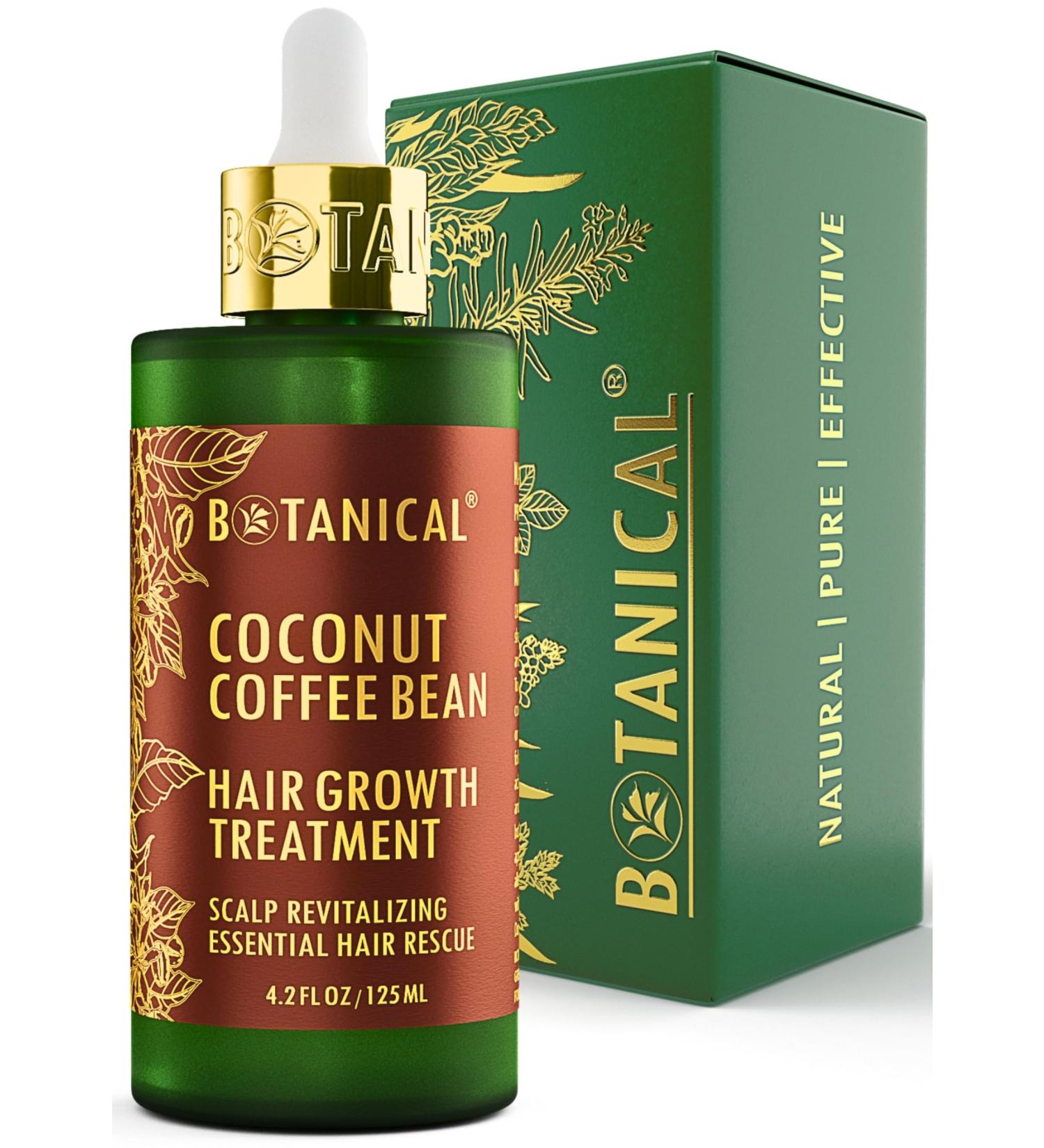 Botanical Hair Growth Caffeine Oil | Scalp Revitalizing Pre-Shampoo for Hair Loss | Biotin Hair Thickening Treatment for Women & Men - 4.2 Fl Oz - Buy Online on GoSupps.com