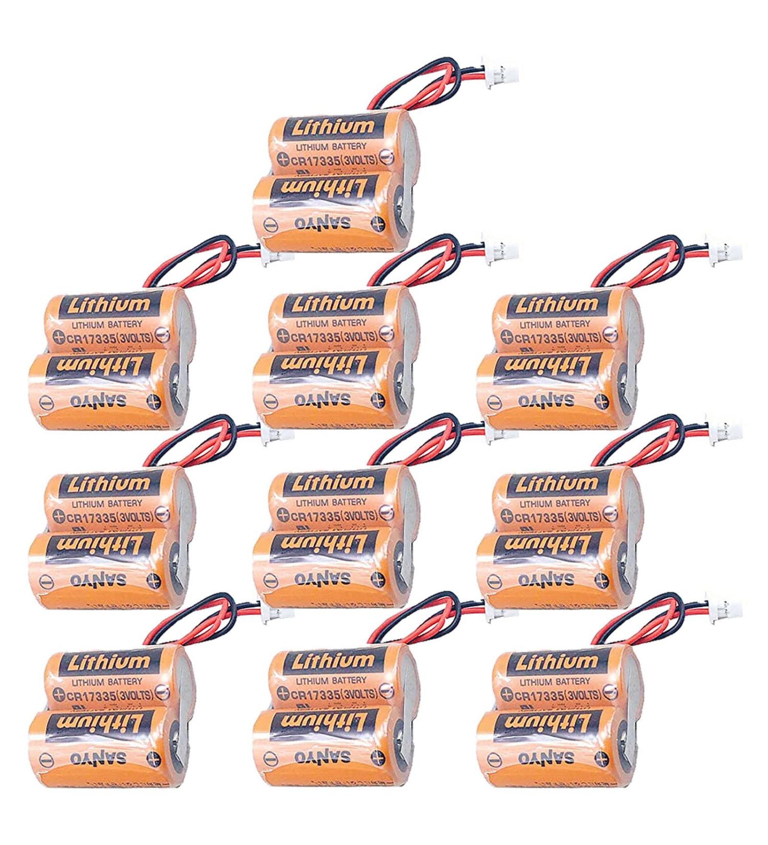 Buy 10 Pack 6V MR-BAT6V1 2CR17335A WK17 Battery - 1800mAh for M80 Driver & MR-J4 Servo System | Worldwide Shipping - Buy Online on GoSupps.com