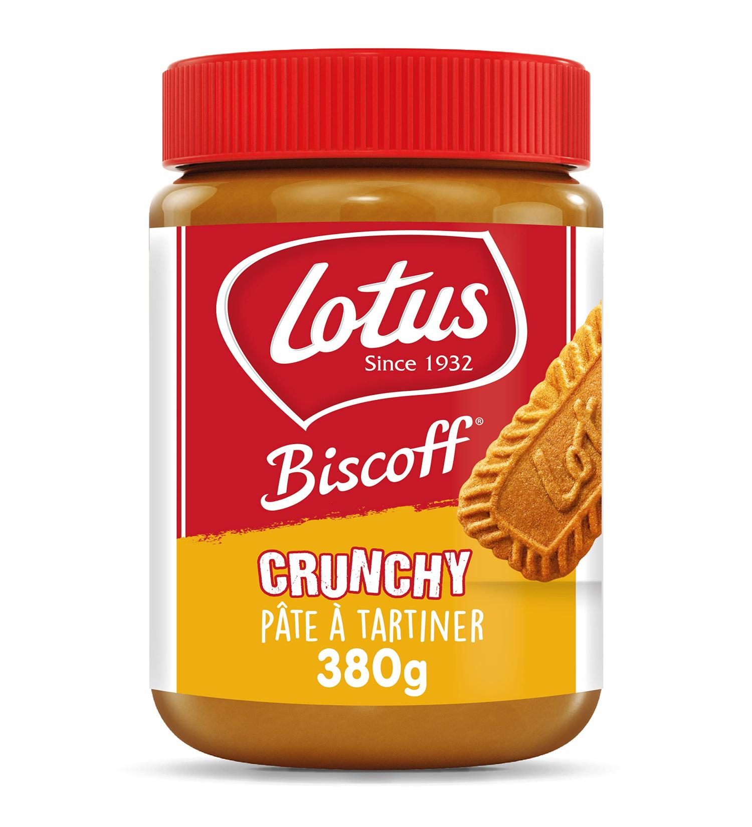 Lotus Biscoff Tartiner | Crunchy | Go t Caram lis Unique | Vegan | Sans Colorant ni Ar mes Artificiels | 4 x 380g - Buy Online on GoSupps.com