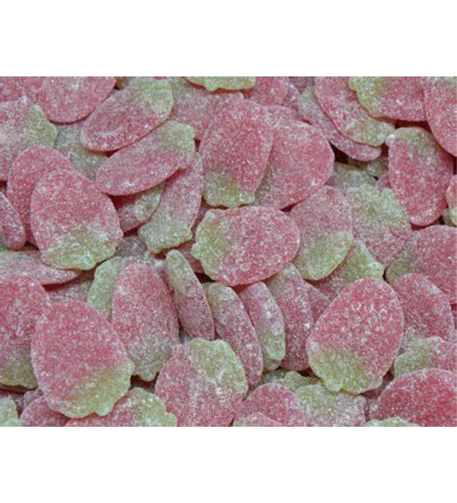 1kg Fizzy Strawberries Candy Pick & Mix Sweets Mixed Assortment Gummy Selection Resealable Pouch Share Bag