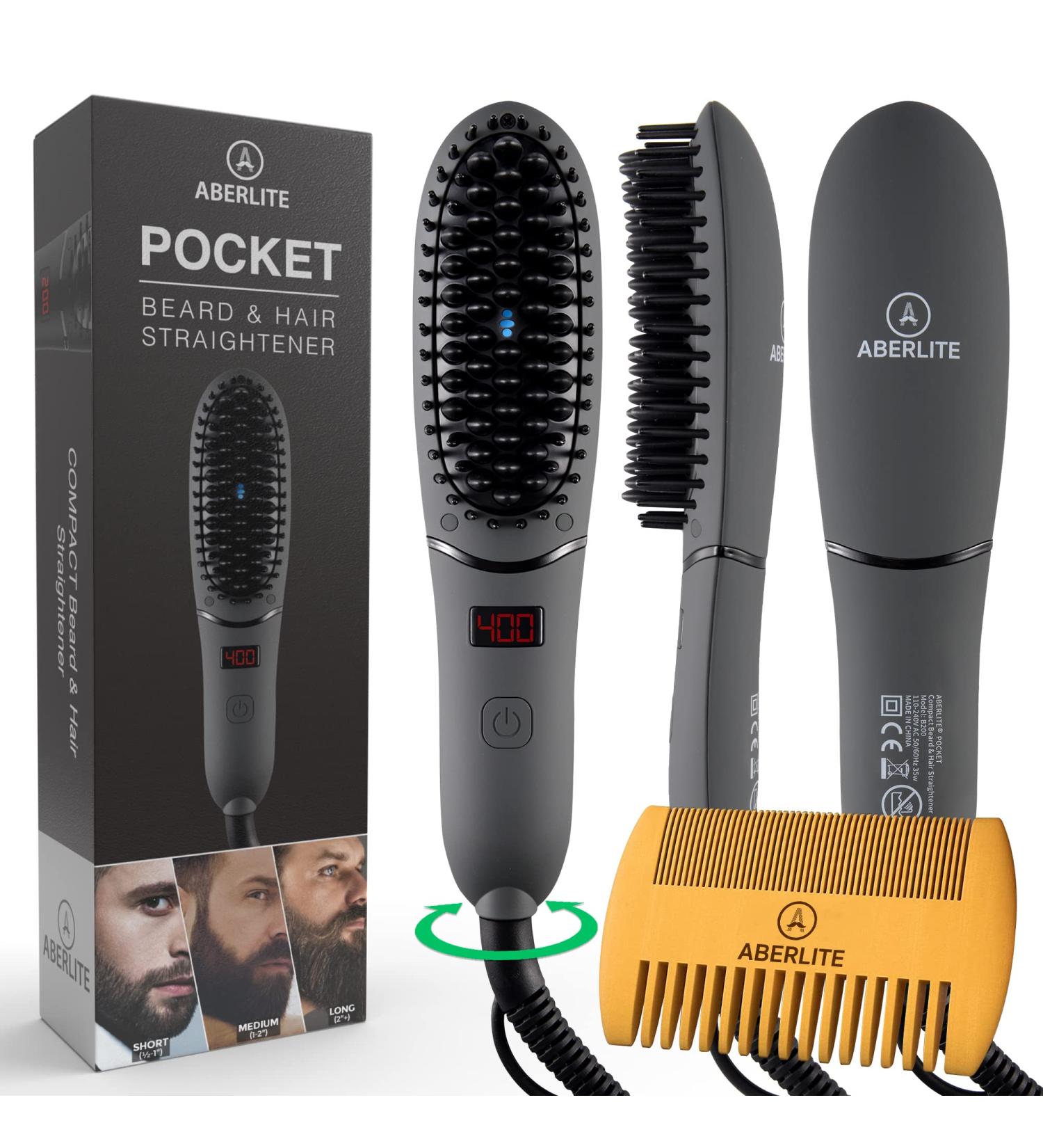Heated beard straightener best sale