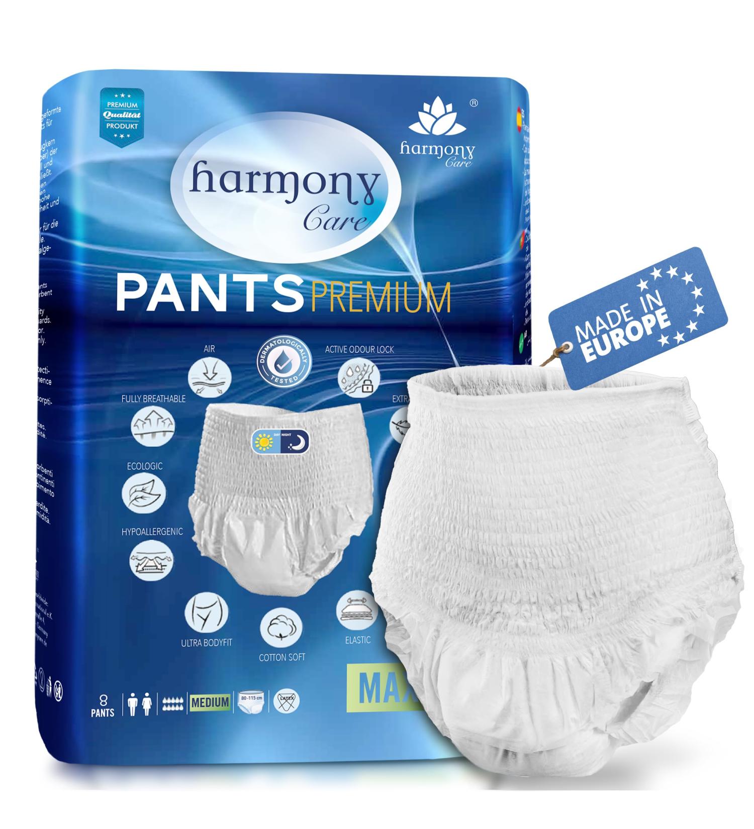 Buy Harmony Care Maxi Suction - Strong Adult Diaper Pants for Men & Women - Discreet Incontinence Solution - Size XL Test Pack (7 Pieces) - Buy Online on GoSupps.com
