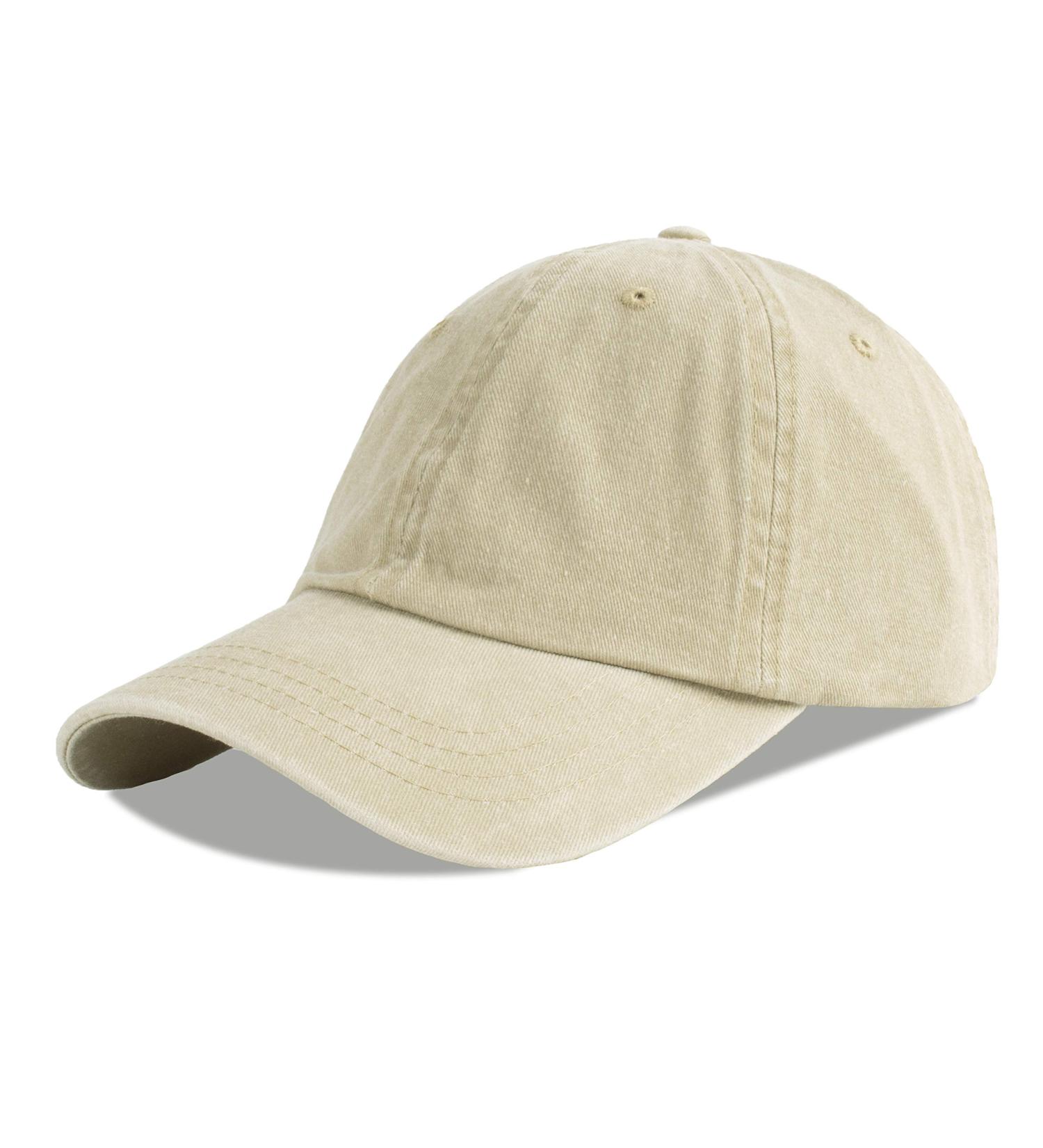 LANGZHEN Unisex Baseball Cap - 100% Cotton Adjustable Dad Hat for Men & Women - Khaki Washed Denim - Ideal for All Styles - Buy Online on GoSupps.com