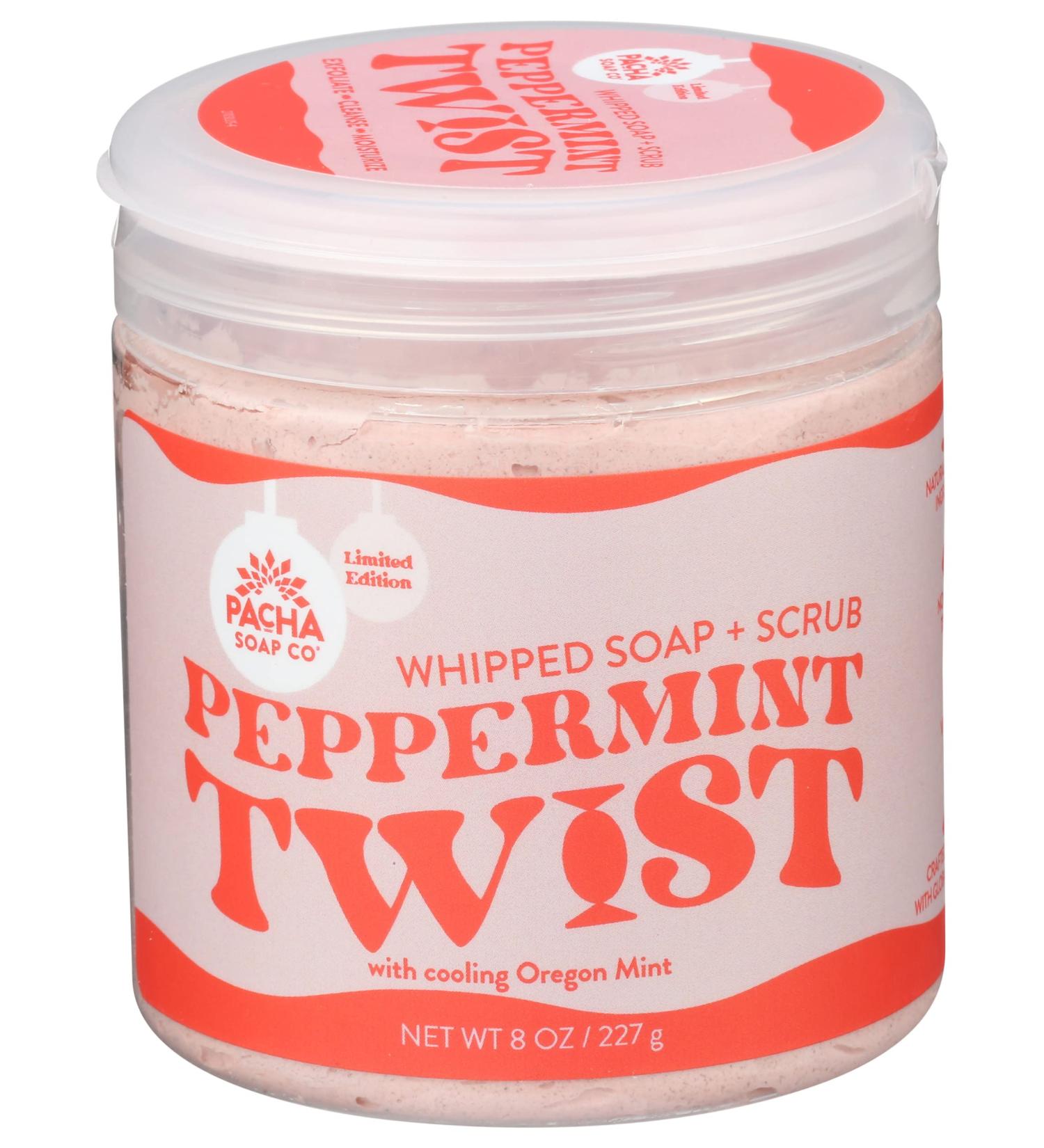 PACHA SOAP Peppermint Twist Whipped Soap 8 OZ - Refreshing and Nourishing Body Wash - Buy Online on GoSupps.com