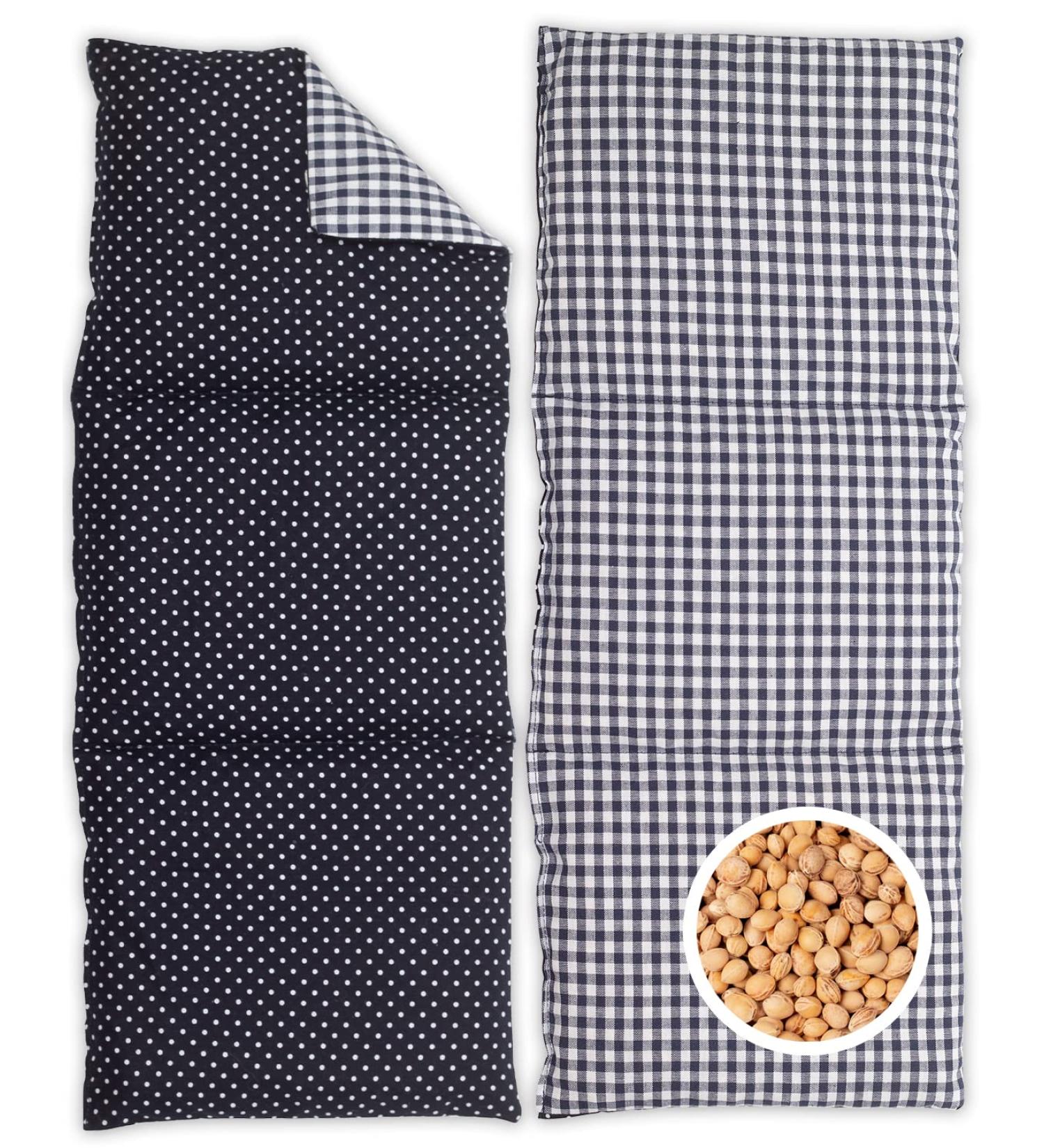 Herbalind 4024 3-Chamber Grain Pillow - Dark Blue | Premium Comfort & Support | International Shipping Available - Buy Online on GoSupps.com