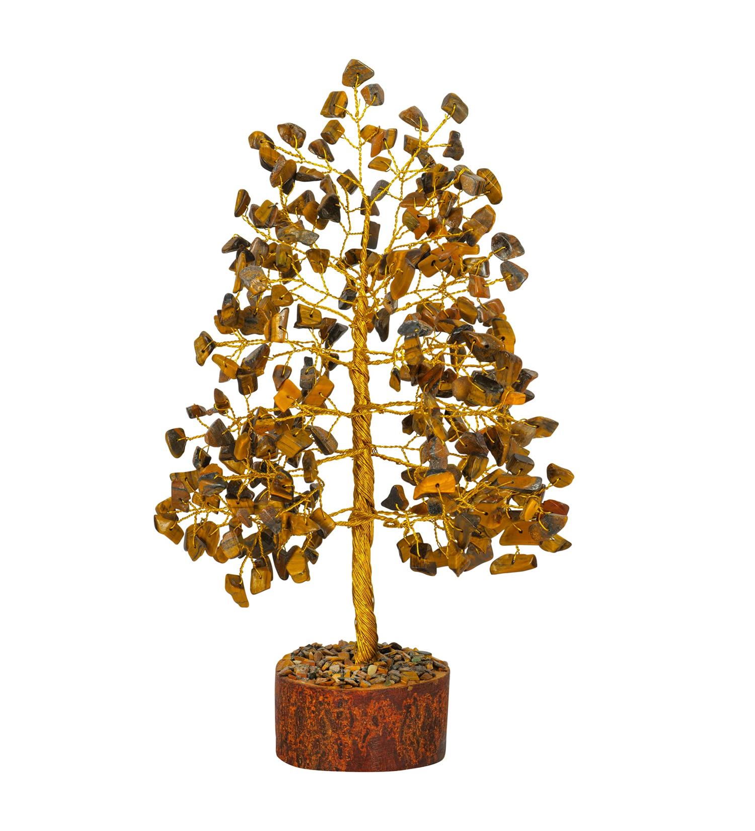 Tigers Eye Crystal Tree - Healing Crystals and Gemstone Tree for Good Luck and Meditation - Buy Online on GoSupps.com
