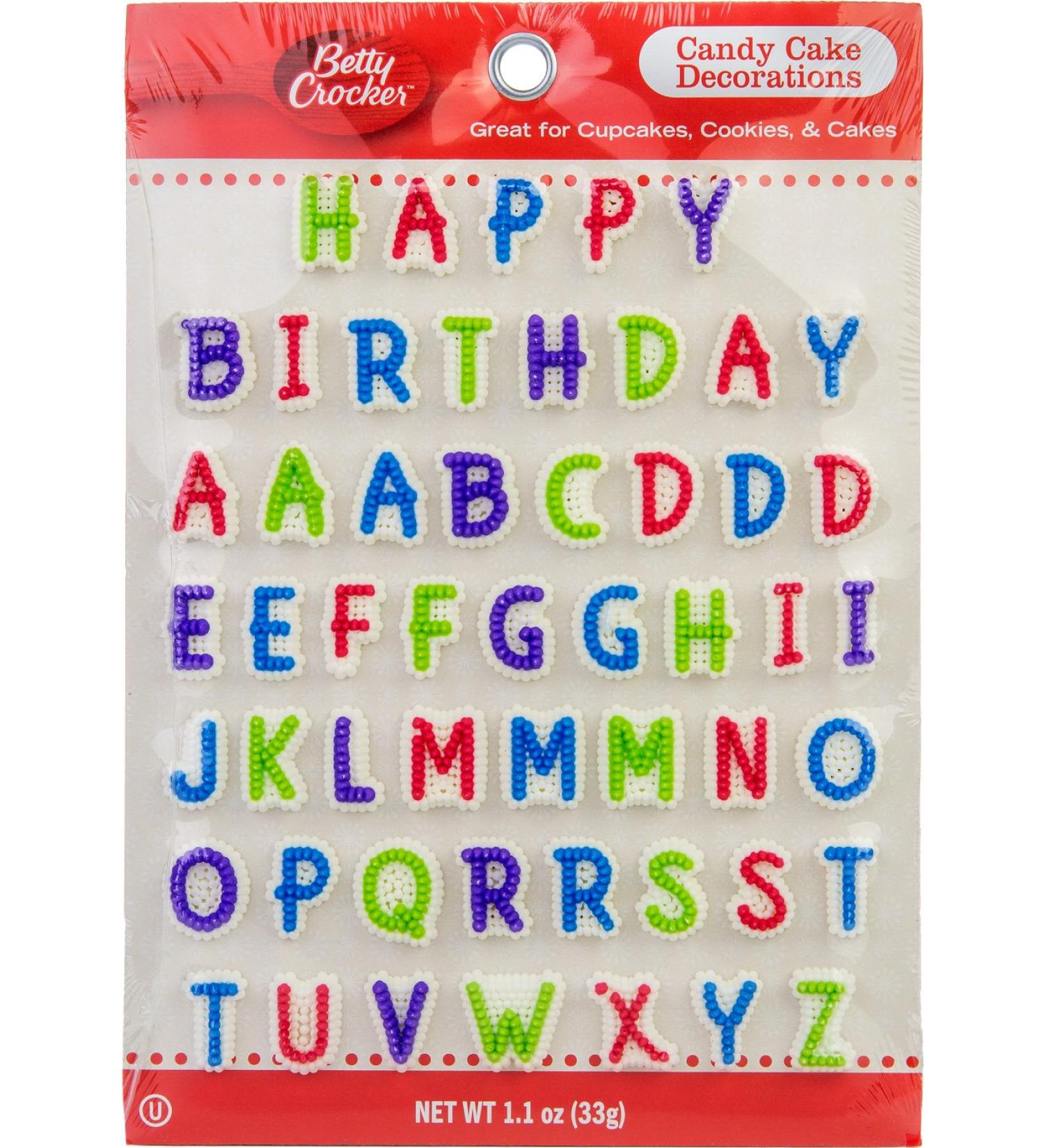 Betty Crocker Cake Decor Letters - 1.1 oz: Add Personalized Touch to Your Cakes - Buy Online on GoSupps.com
