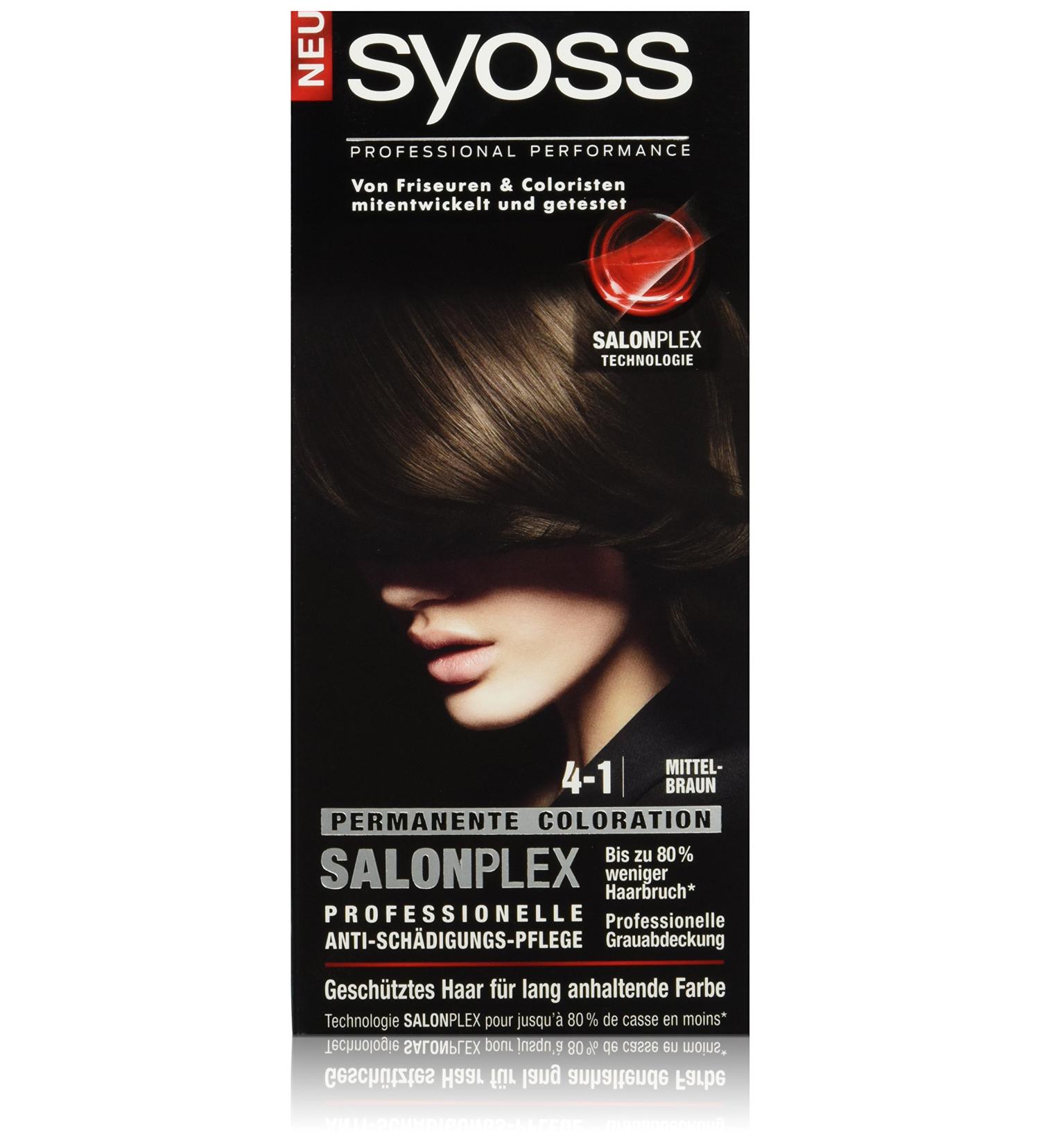 Order Syoss Hair Color 4-1 Medium Brown - Pack of 3 (3 x 115 ml) | International Shipping Available - Buy Online on GoSupps.com