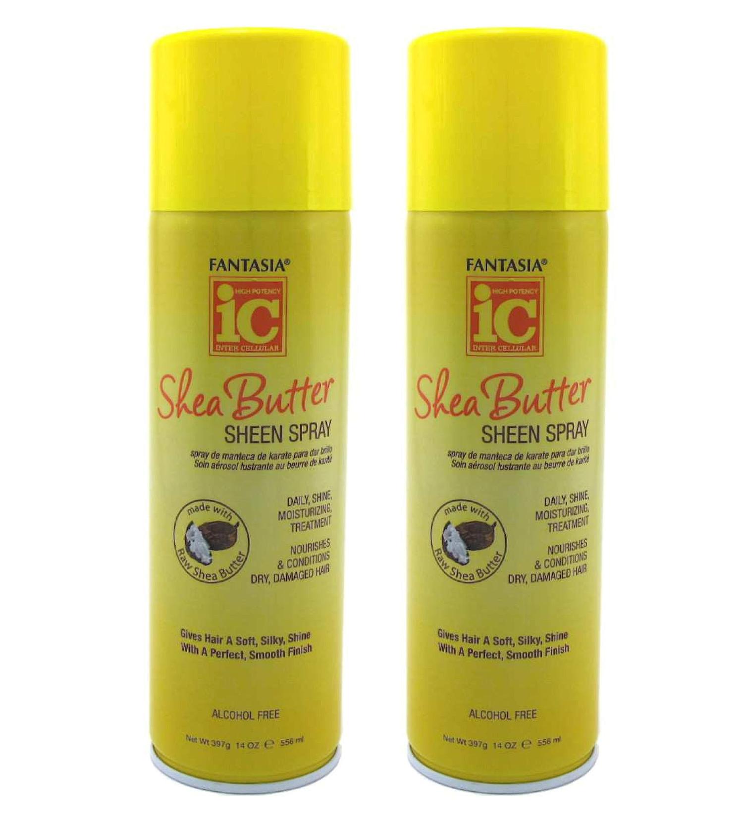 Fantasia Sheen Spray Shea Butter 14 Ounce Aerosol (Pack of 2) - Buy Online on GoSupps.com