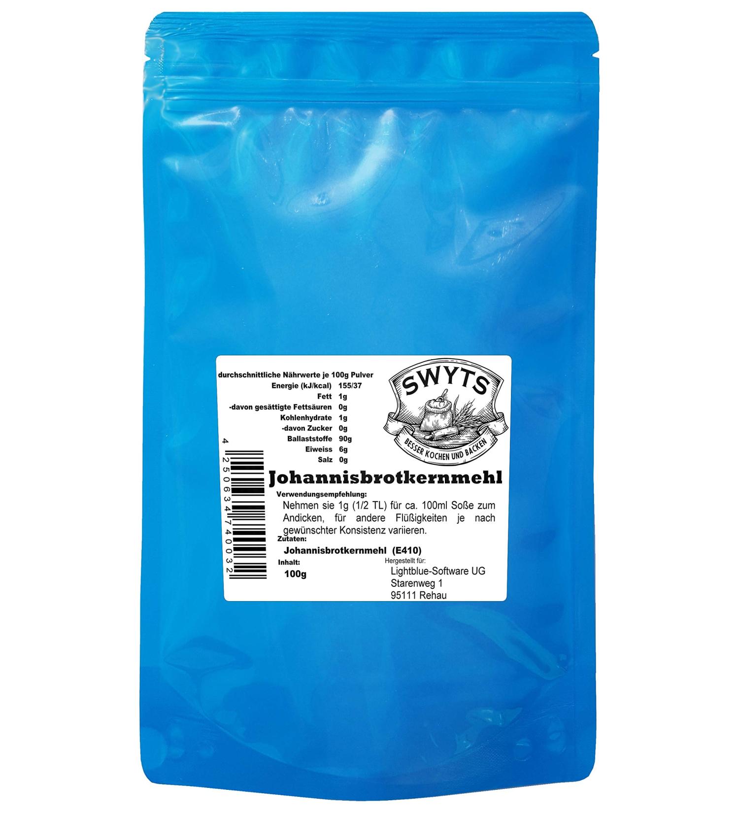 100g locust bean gum - ingredients and additives from SWYTS - for better success in the kitchen 100 g (1 pack)