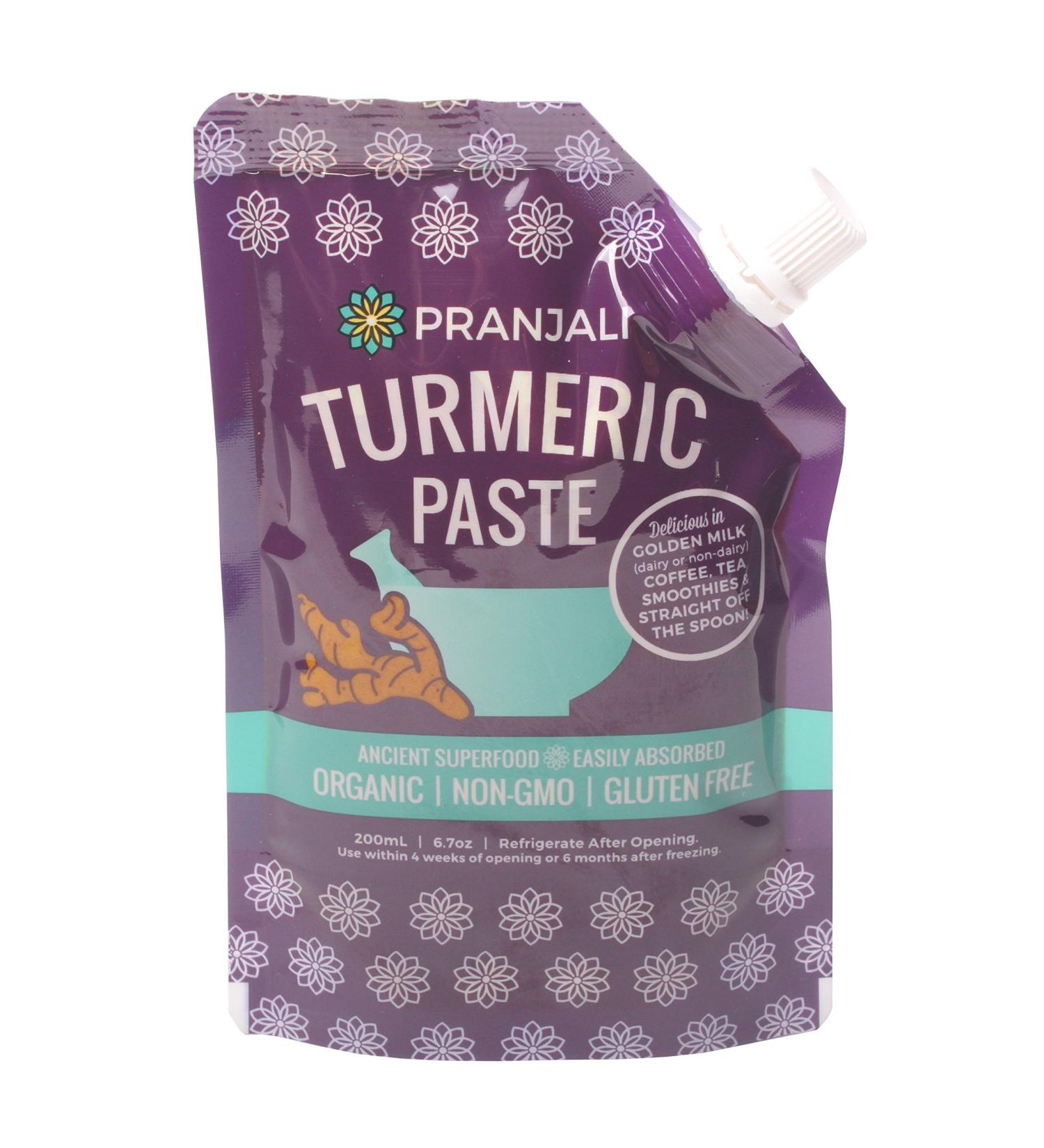 Pranjali Organic Turmeric Paste (Golden Paste) - Non-GMO, Gluten-Free, 6.7 oz - Buy Online on GoSupps.com