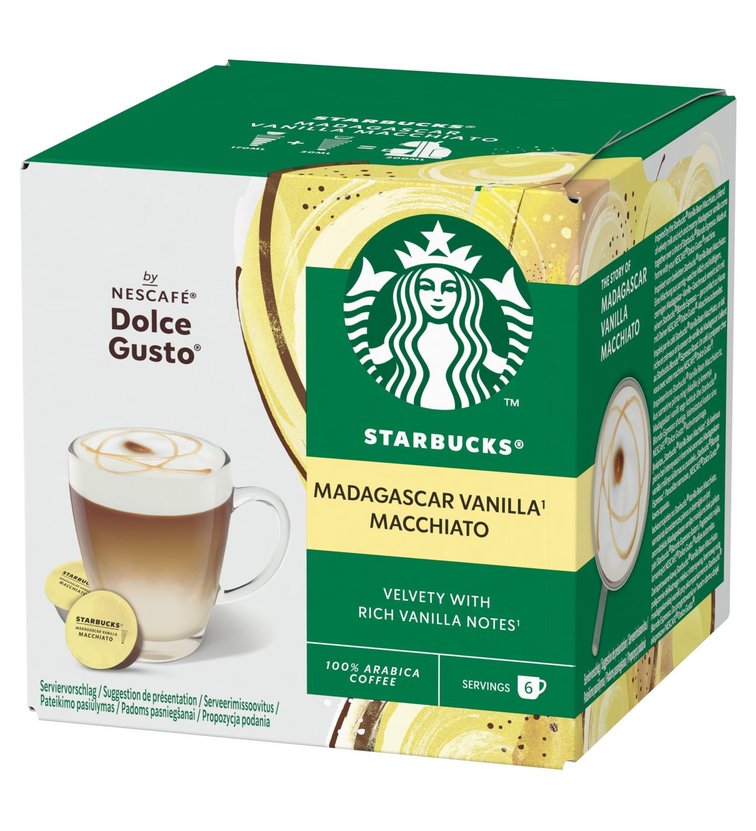 Starbucks NESCAF Vanilla Latte Macchiato Dolce Gusto Milchkaffee 6 Servings - Buy Online on GoSupps.com