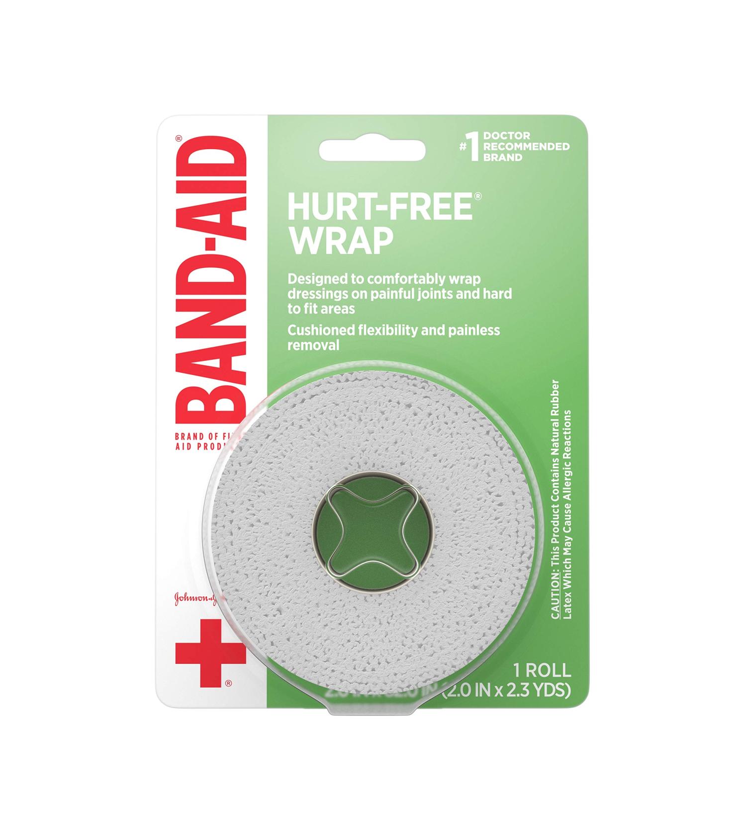 Buy Band-Aid Hurt-Free Self-Adherent Elastic Wound Wrap - Ideal for Post-Surgical Care & Joint Support - 2 in x 2.3 yd - International Shipping Available - Buy Online on GoSupps.com