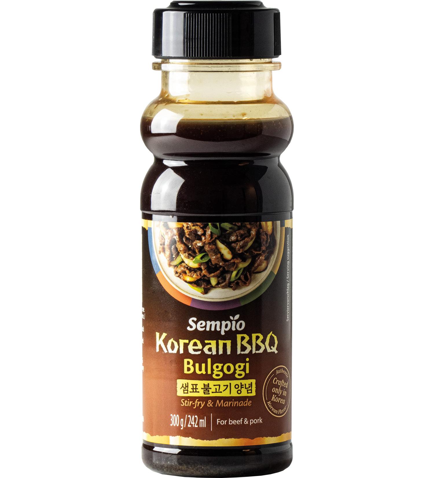Sempio Korean Bulgogi Marinade Sauce (300g) - authentic sweet & hearty taste.Ideal for Korean BBQ ribs meat & more 300 g (1 Pack)