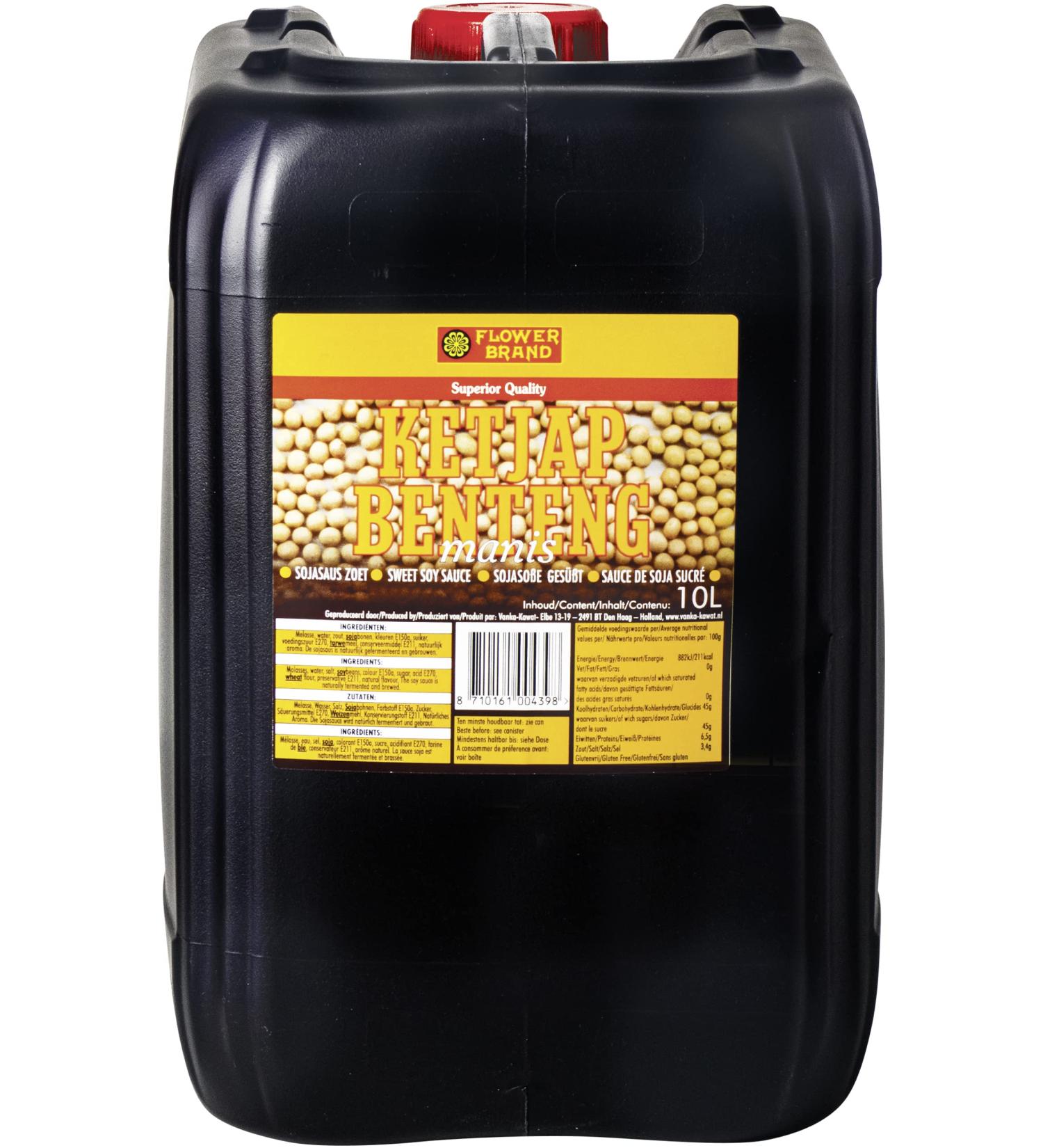  Flower Flower Ketjap Benteng Manis Sauce Soja 1er Pack (1 x 10 L Bidon) - Buy Online on GoSupps.com