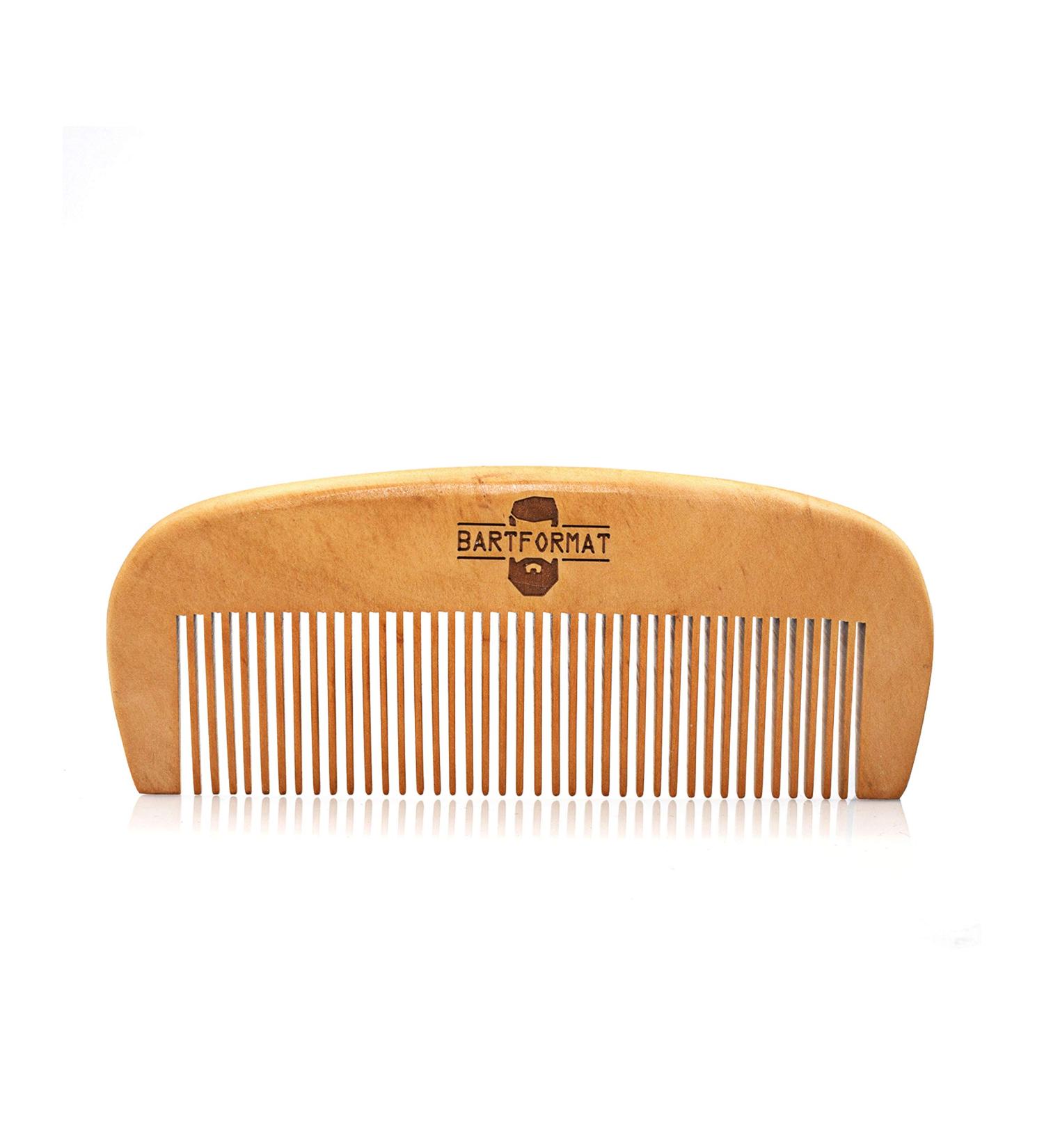 High-Quality Beech Wood Beard Comb (13cm) | Antistatic Easy-Combability | Perfect Gift for Men - Buy Online on GoSupps.com
