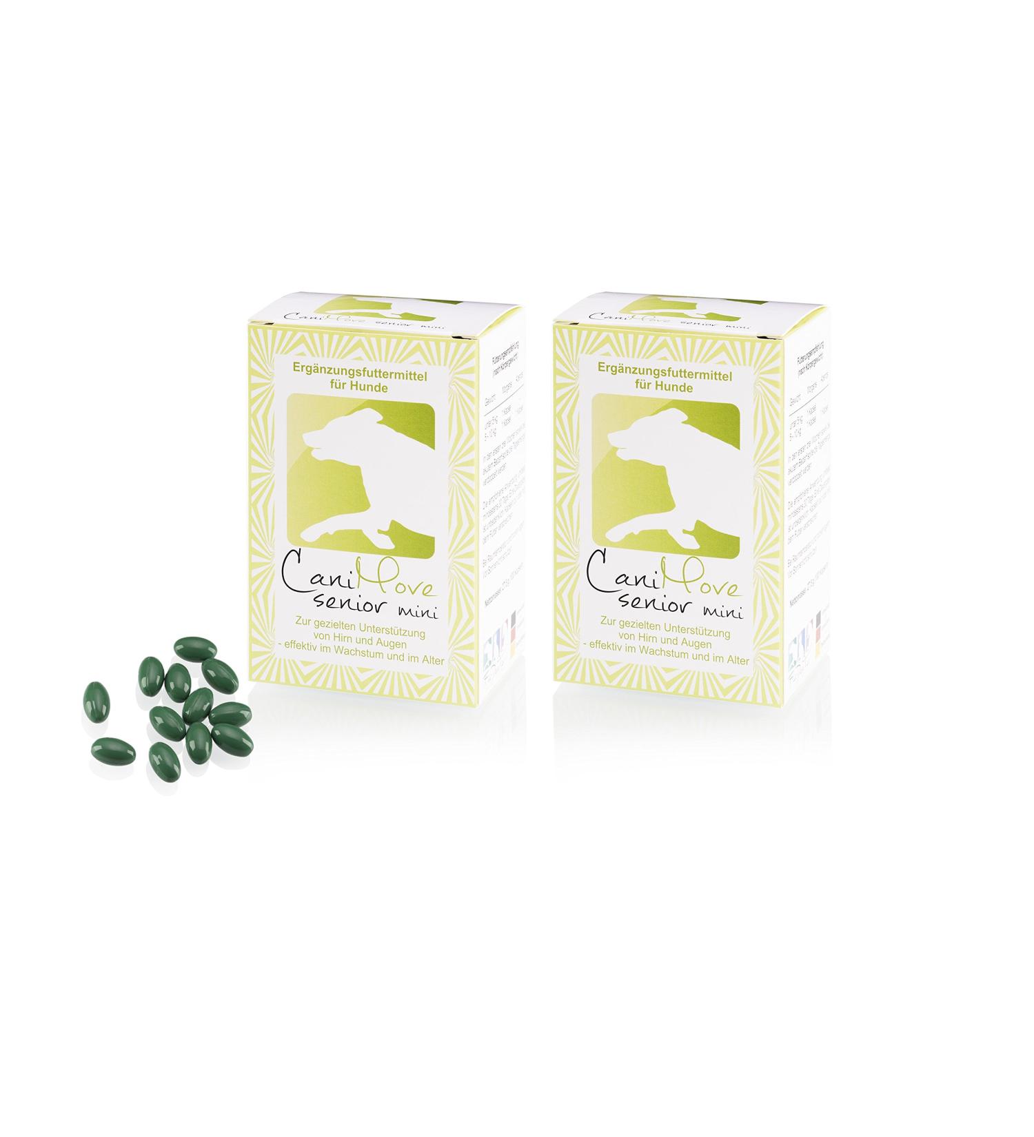 Canimove Senior Mini Double Pack - 200 Capsules for Eye & Brain Support | Veterinary Supplement for Dogs - Buy Online on GoSupps.com