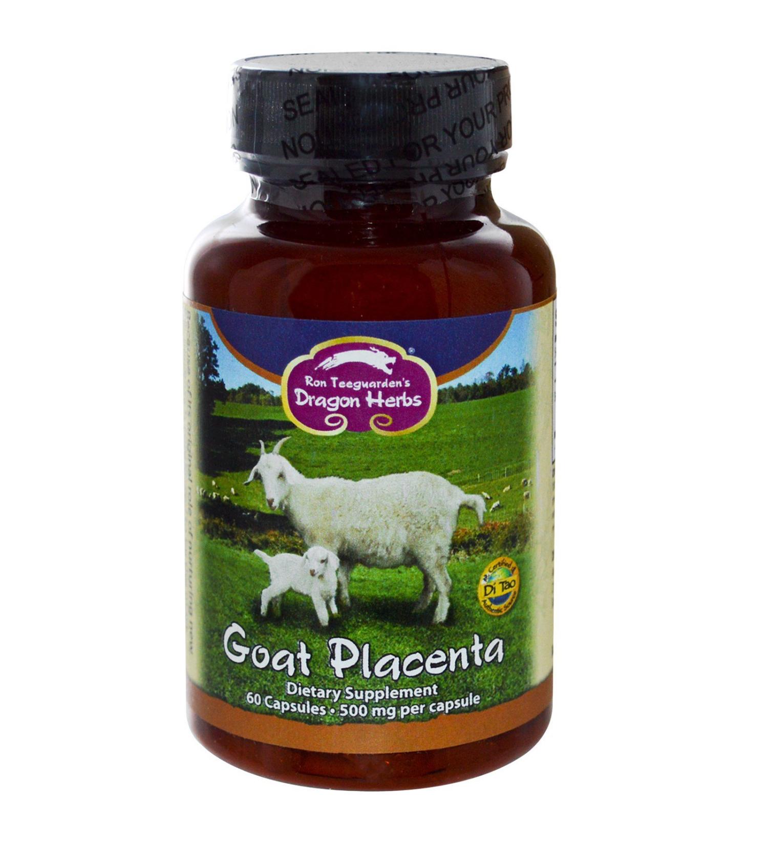 Dragon Herbs Goat Placenta 500 mg 60 Capsules