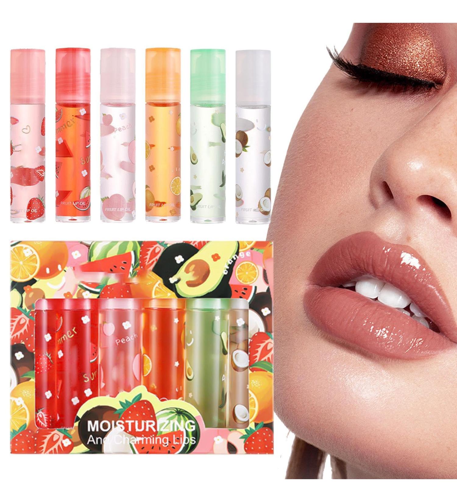  Veeteah Set of clear lip glosses | Moisturizing natural plumping lip oil with fruity scent Cosmetics for young girls for dates travel home work  - Buy Online on GoSupps.com