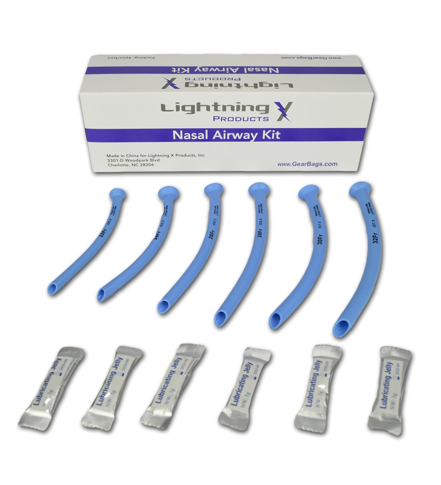 Nasopharyngeal (Nasal) Airway Kit 6 pcs NPA