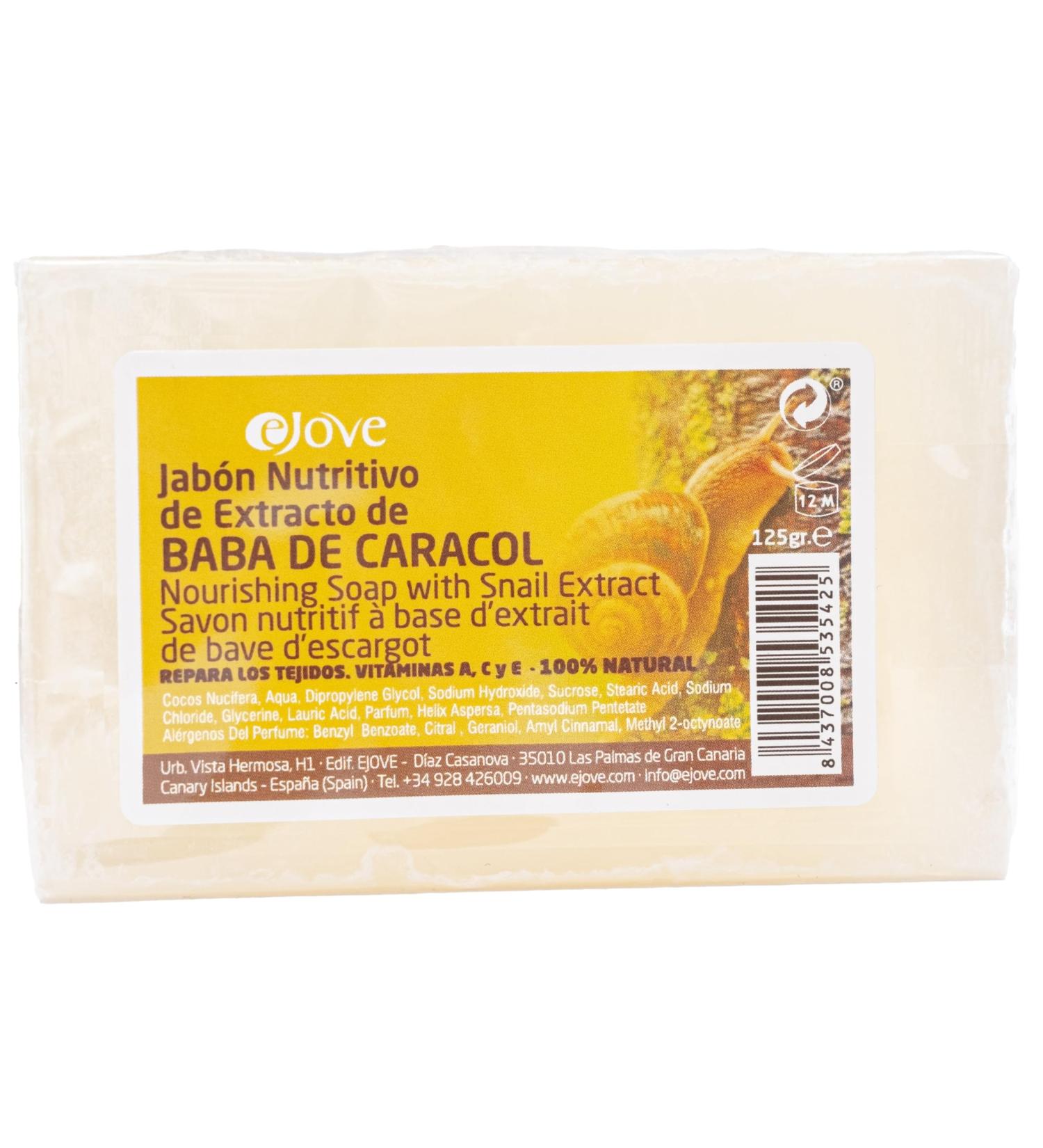 Ejove Natural Snail Slime Cleansing Facial Soap 125g | Skin Lightening & Spot Reduction | Anti-Acne & Blackheads | Natural Hydration & Face Care - Buy Online on GoSupps.com