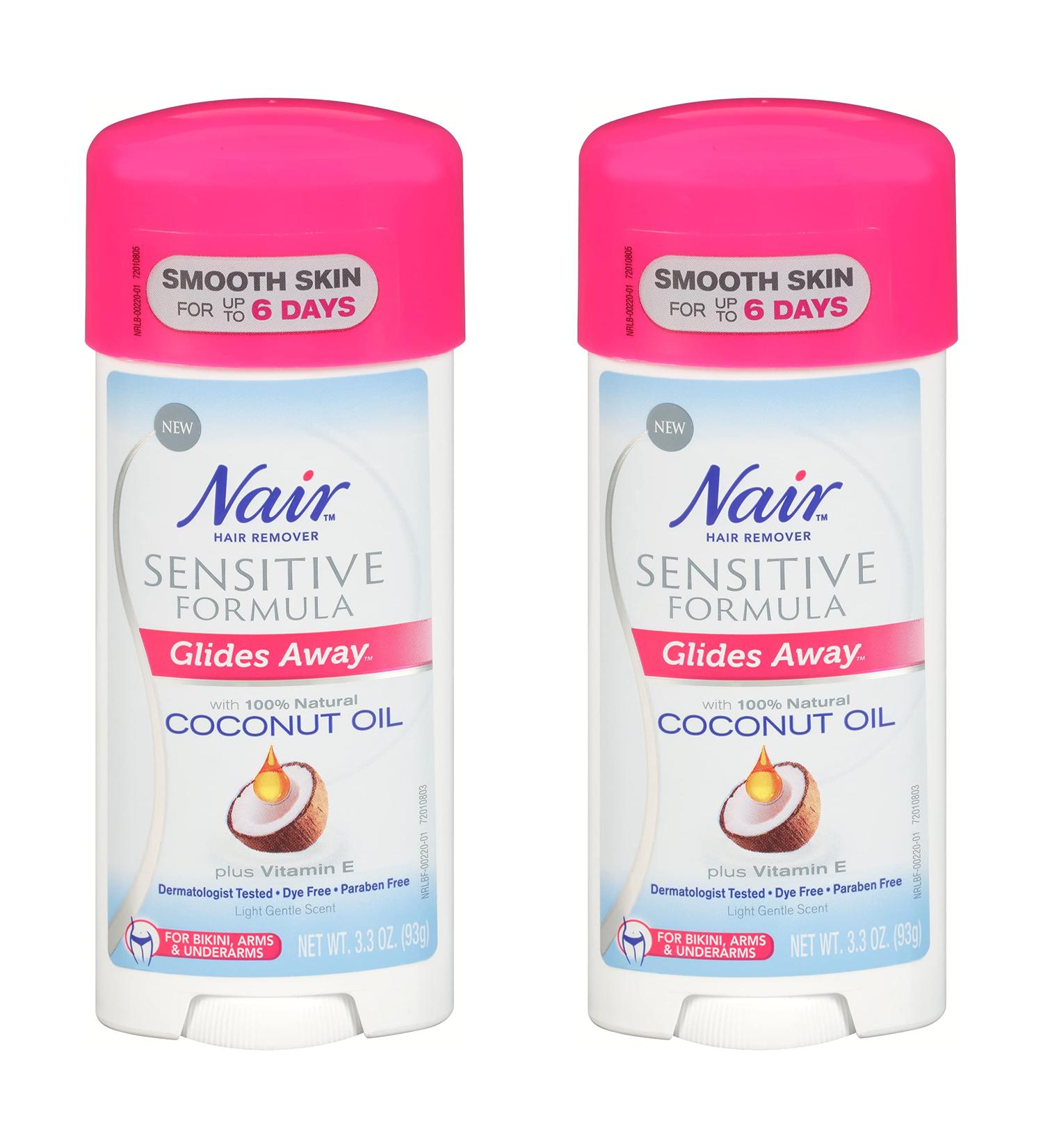 Nair Hair Remover Sensitive Formula (Pack of 2) - Gentle Hair Removal for Sensitive Skin - Buy Online on GoSupps.com