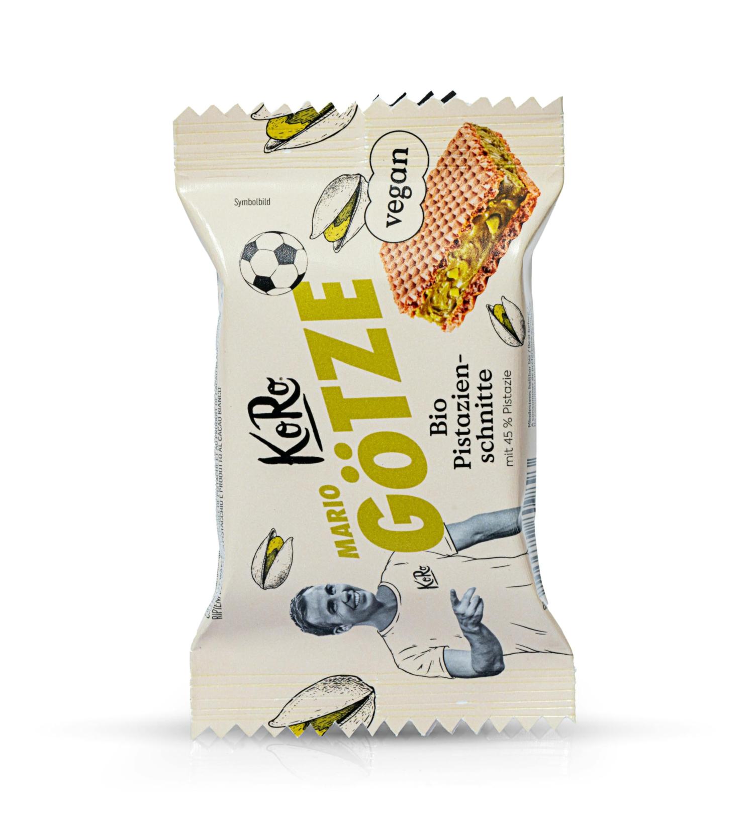  KoRo KoRo - Organic pistachio cream waffles with 45% pistachios 12 x 22g - Crispy waffles - Pistachio and white chocolate filling - Vegan - Buy Online on GoSupps.com