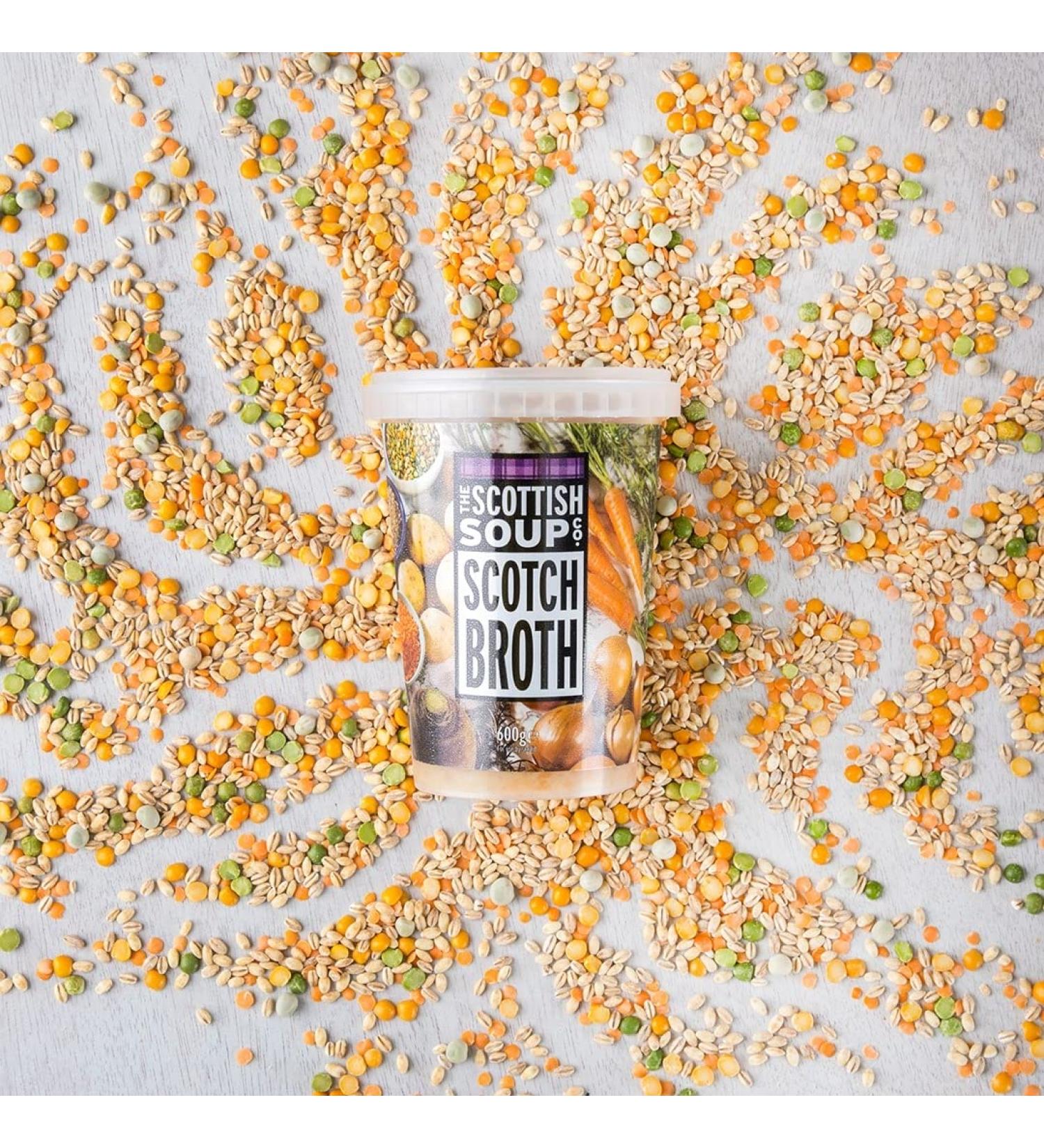 The Scottish Soup Company - Scotch Broth Chilled Soup - 600g Tub x 12 Scotch broth 50 g (Pack of 12) - Buy Online on GoSupps.com