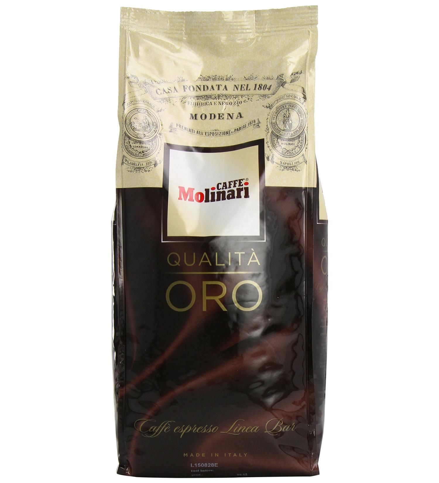 Caffe Molinari Espresso Oro Coffee Beans 1000 g - Buy Online on GoSupps.com