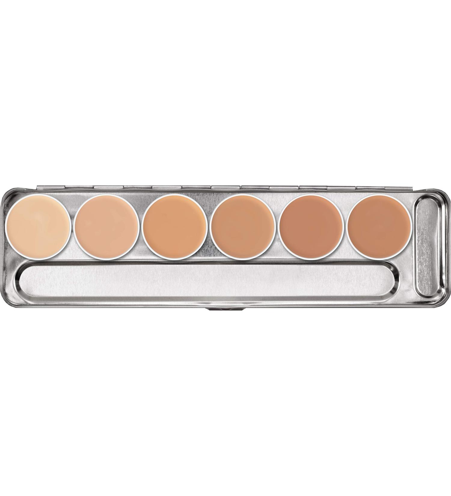 Dermacolor Camouflage Palette 6 colors color sorting: 1W-6W