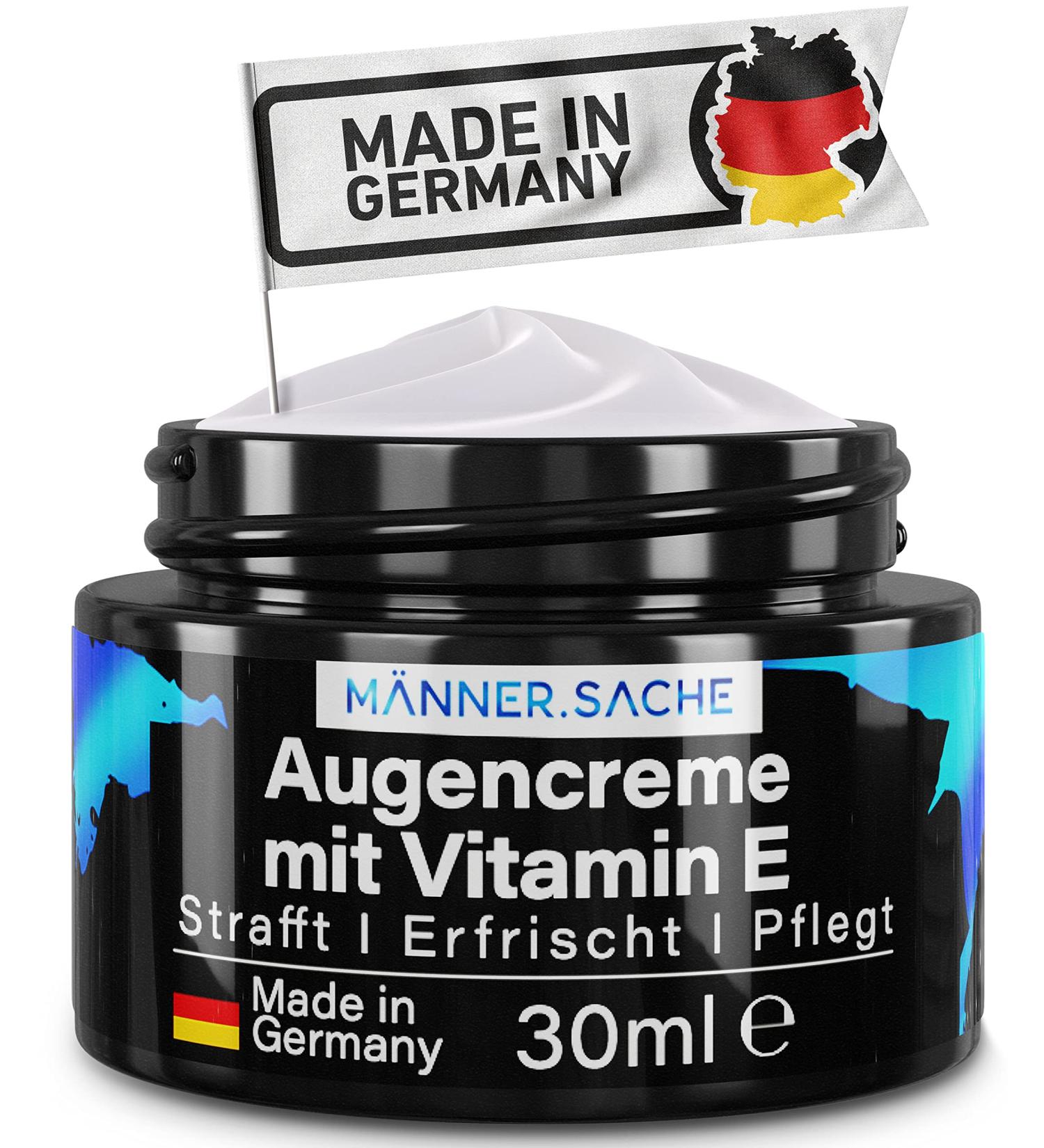 Men's Eye Cream for Dark Circles & Wrinkles Anti-Aging with Aloe Vera & Hyaluronic Acid | Made in Germany - Buy Online on GoSupps.com