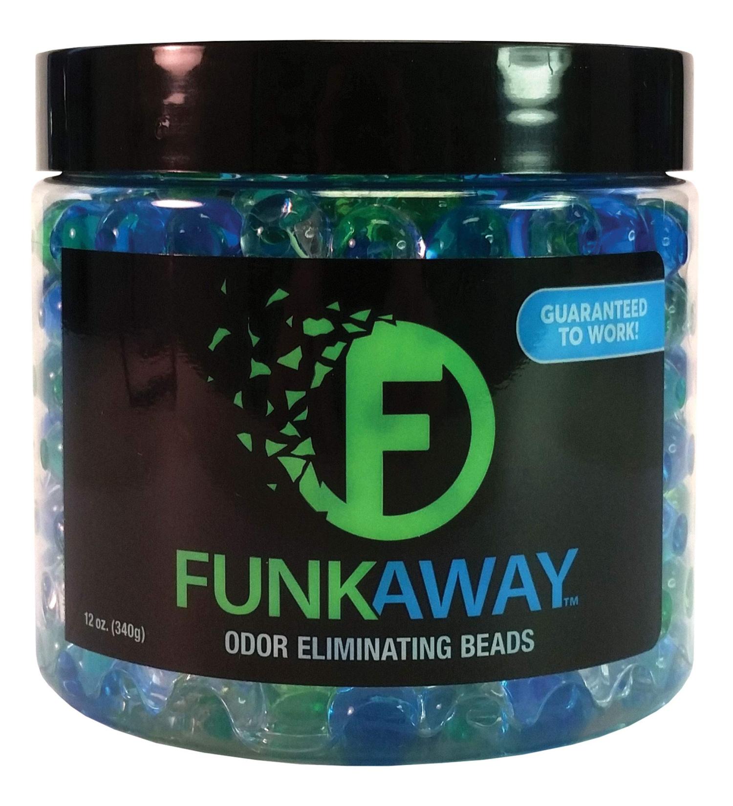 FunkAway Odor Eliminating Beads 12 oz 6 Pack - Supercharged Odor Absorbing Beads for Home, Car, Gym - Eliminate Smoke, Pet, and Bathroom Odors - Long-Lasting Results - Pack of 6 - Buy Online on GoSupps.com