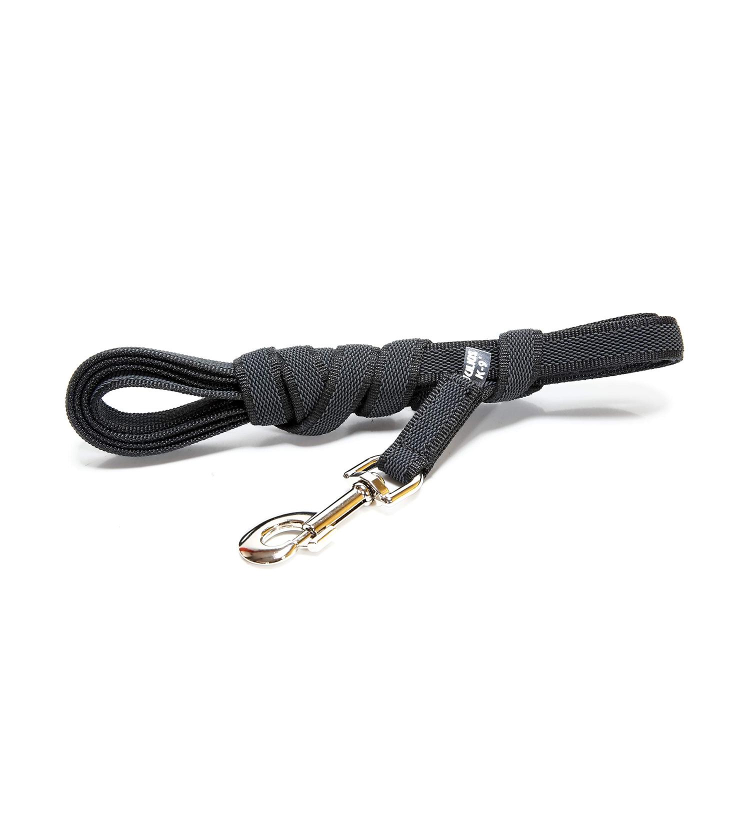 IDC Color & Gray Rubberized Leash - 20mm x 3m with Loop - Black-Grey | Durable & Stylish Pet Leash for International Shipping - Buy Online on GoSupps.com