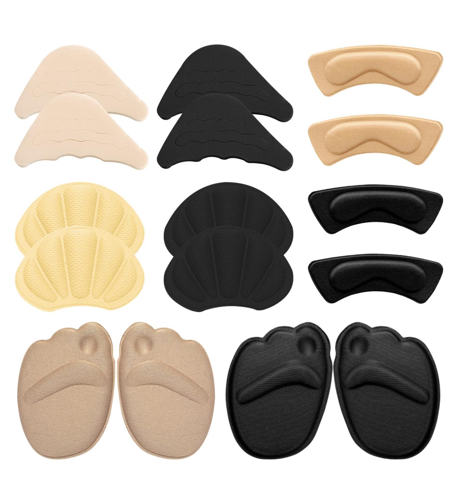 Molain Heel Pads Cushions - Anti-Slip Inserts for Shoes - Toe Loose Liners for Women and Men - 8 Pairs Set A - Buy Online on GoSupps.com