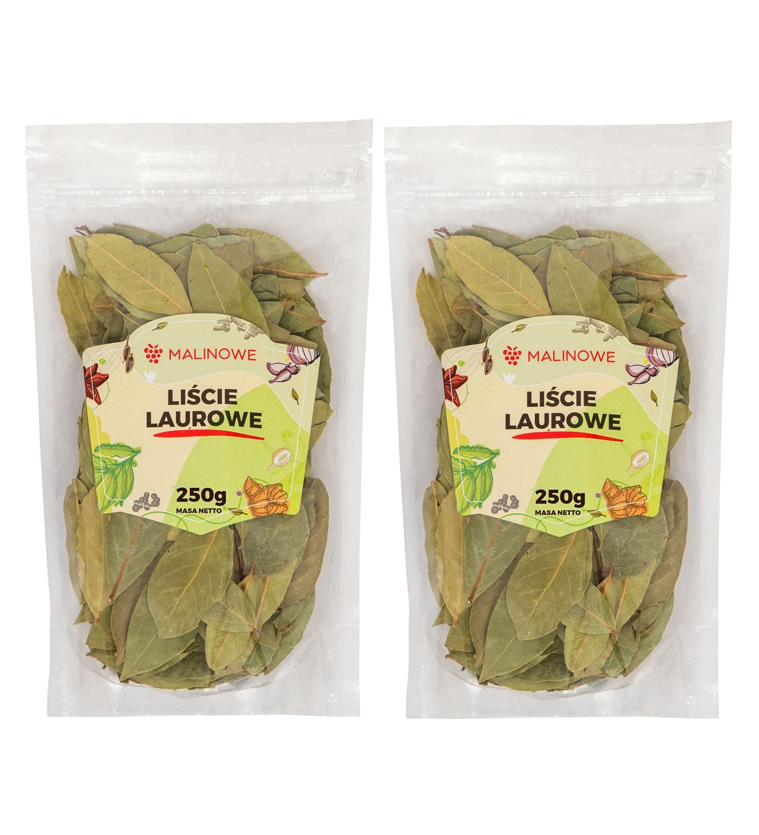 Buy Malinowe Dried Bay Leaves 500g | Whole Bay Leaf for Cooking & Seasoning | International Shipping Available - Buy Online on GoSupps.com