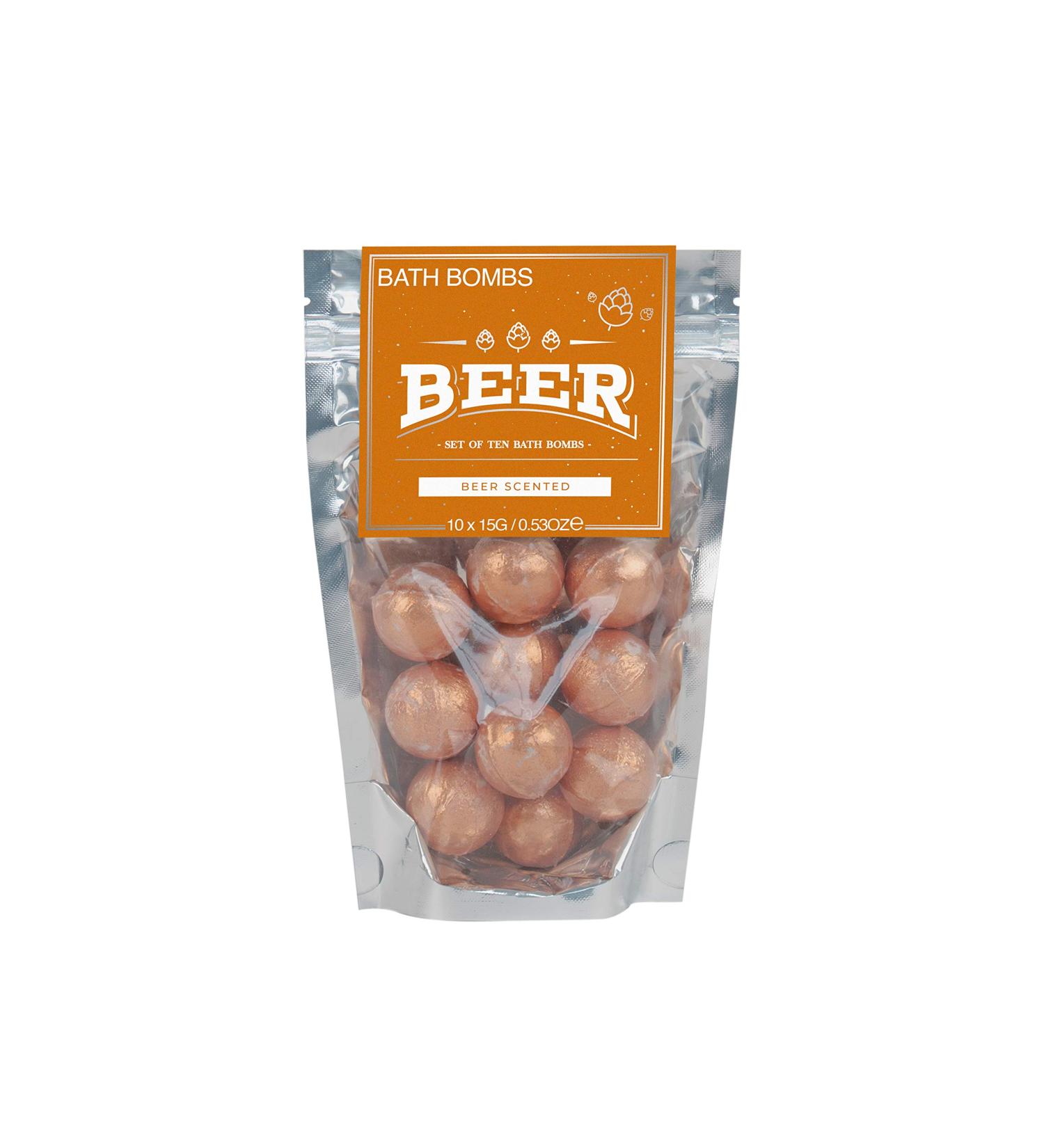 Beer Soap Powder Bombs - 10 Pack (15g) | Refreshing Bath Fizzies for an Indulgent Experience - International Shipping Available - Buy Online on GoSupps.com