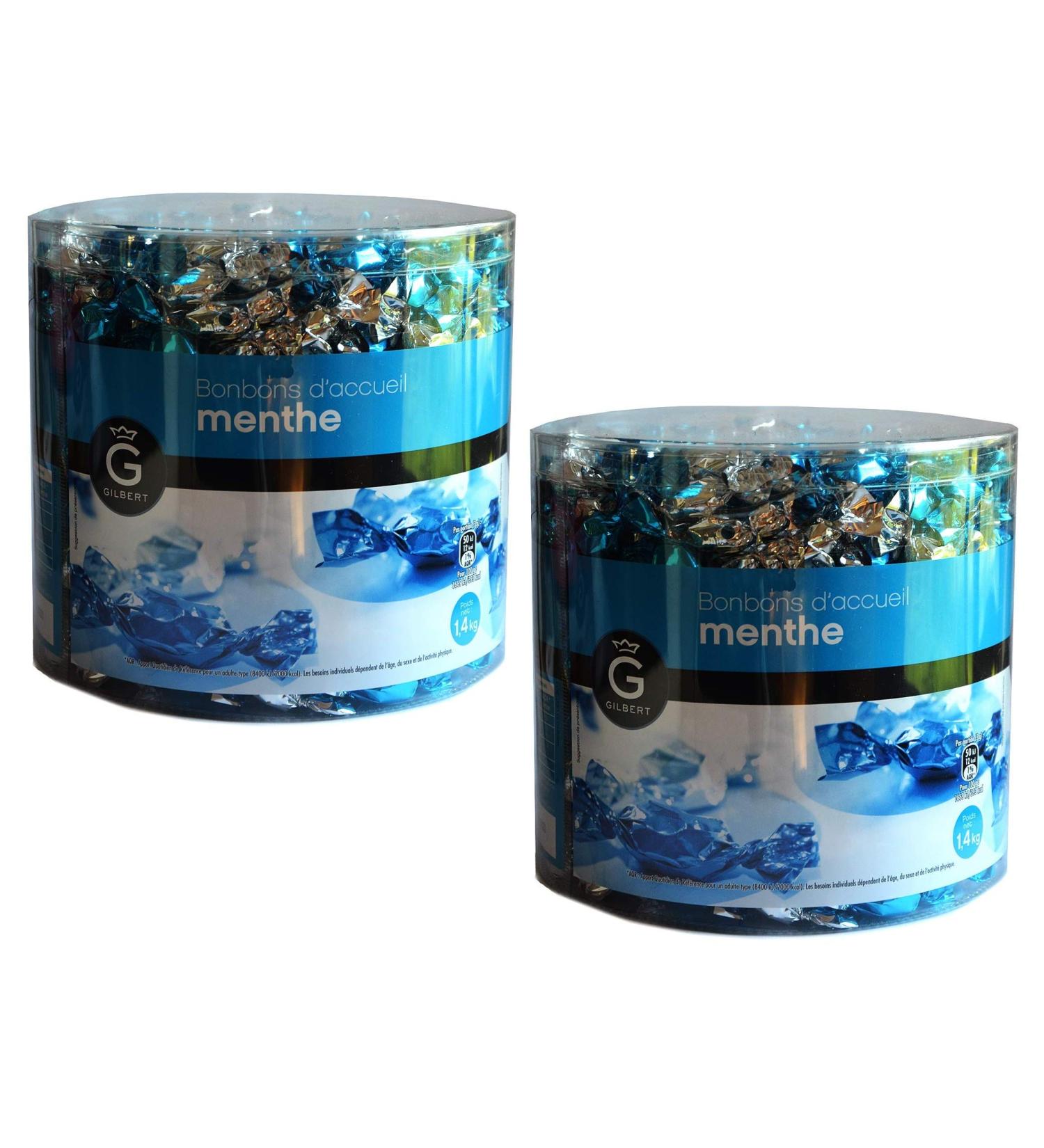 Gilbert Mini Sweets Pack of 2 x 1.4 kg Candy Mint Mini Sweets for Waiting Room Customer Receipt Medical Office Home Store - Buy Online on GoSupps.com