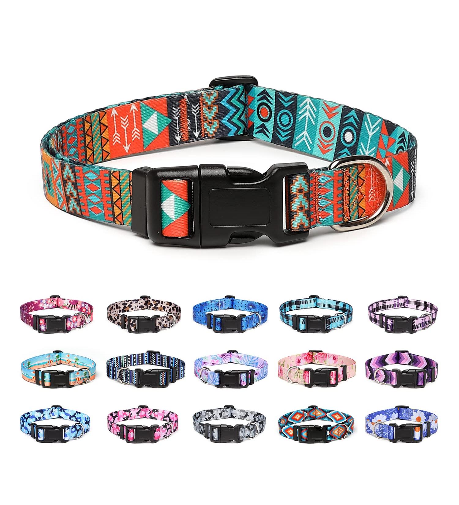 Suredoo Soft & Comfort Nylon Dog Collar for Small & Medium Dogs - Tribal Design (S 25-40 cm Neck) - Buy Online on GoSupps.com