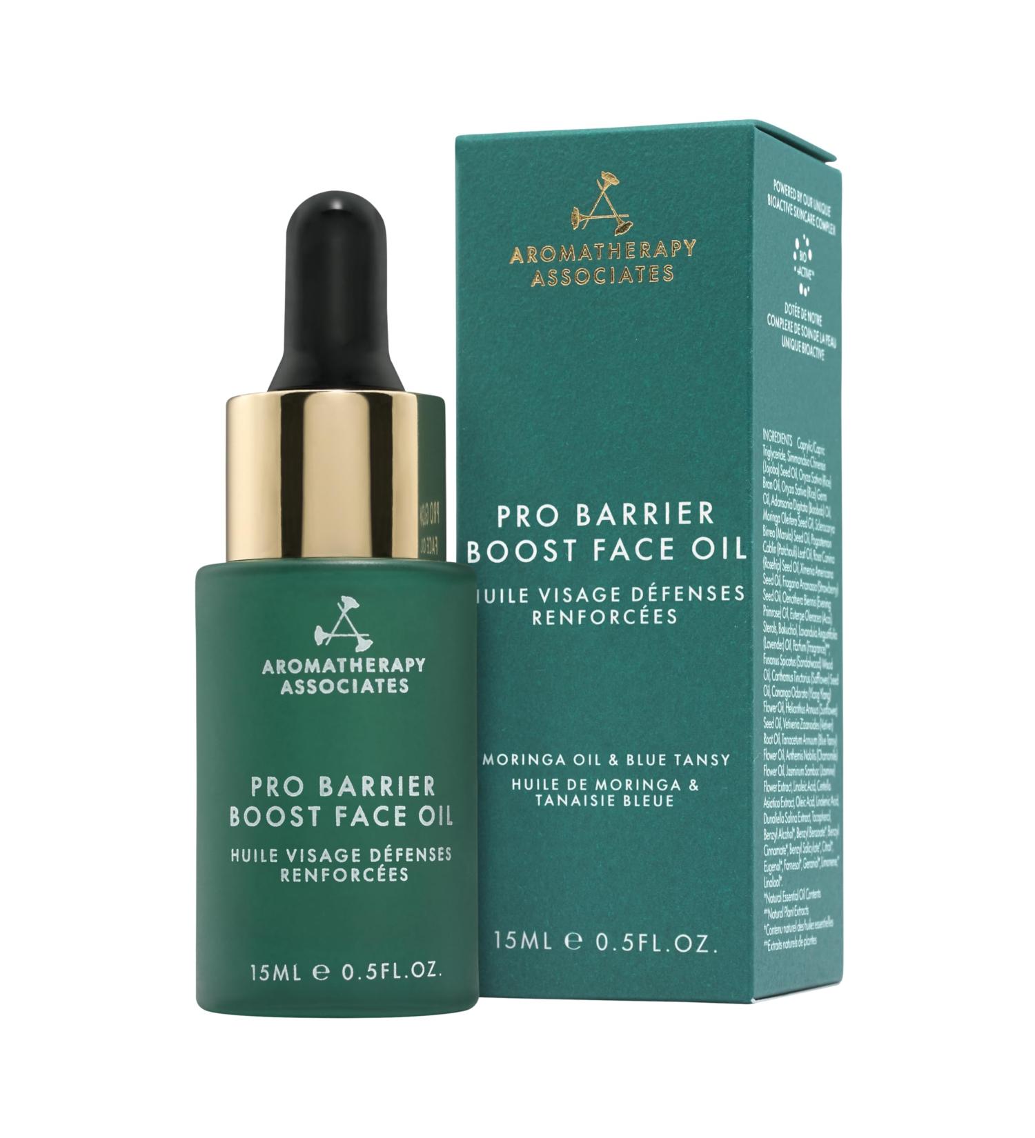 Aromatherapy Associates Pro Barrier Boost Face Oil Lightweight Hydrating Facial Oil with Moringa Rosehip & Rice Germ Oils Supports Skin Barrier For Dry & Mature Skin 0.5 fl oz - Buy Online on GoSupps.com