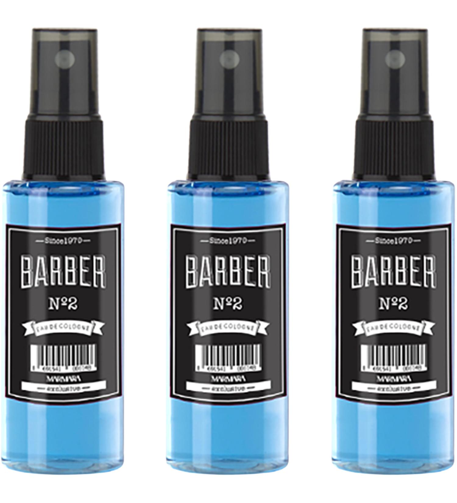 Marmara Barber Cologne - Best Choice of Barbers and Traditional Shaving Fans No:2 Series (50ml x 3 Bottles) - Buy Online on GoSupps.com