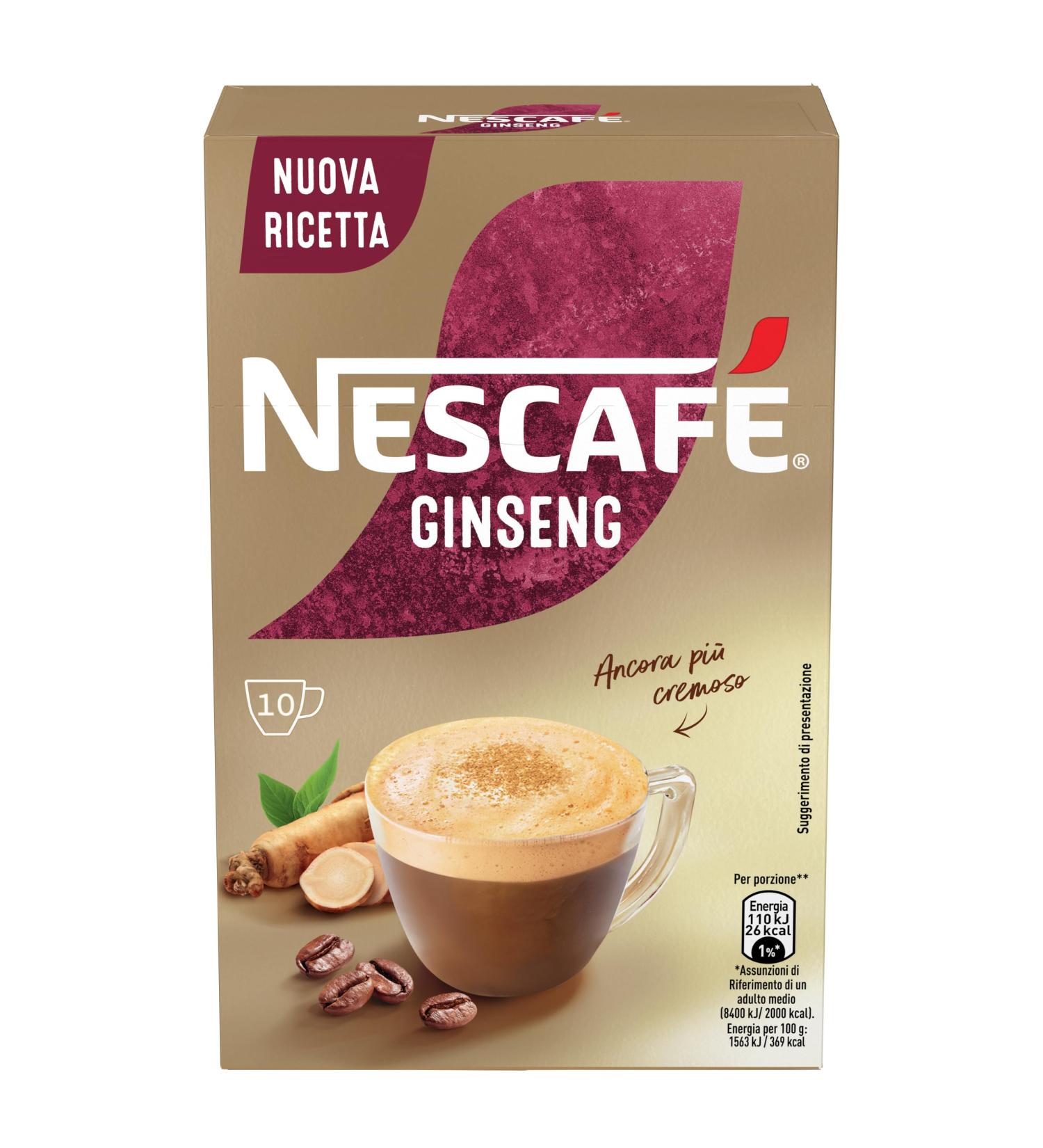  Nescafe Nescaf Gold Ginseng soluble prepared in powder with coffee and ginseng 10 envelopes (10 cups) - Buy Online on GoSupps.com