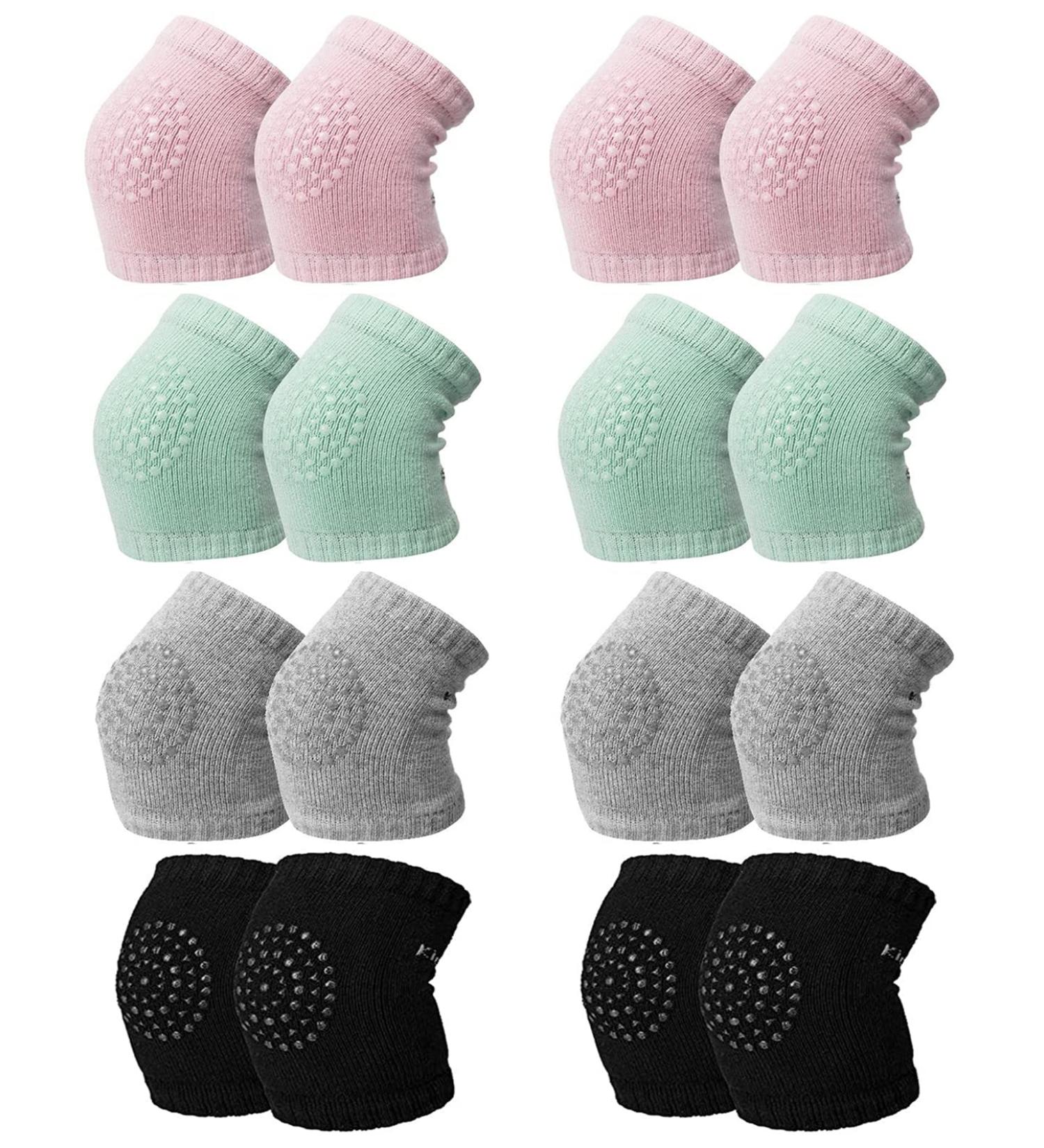 ZEACCT Baby Knee Pads - 8 Pairs | Adjustable Crawling Safety Leg Protectors for Toddler Boys and Girls 0-24 Months - Buy Online on GoSupps.com