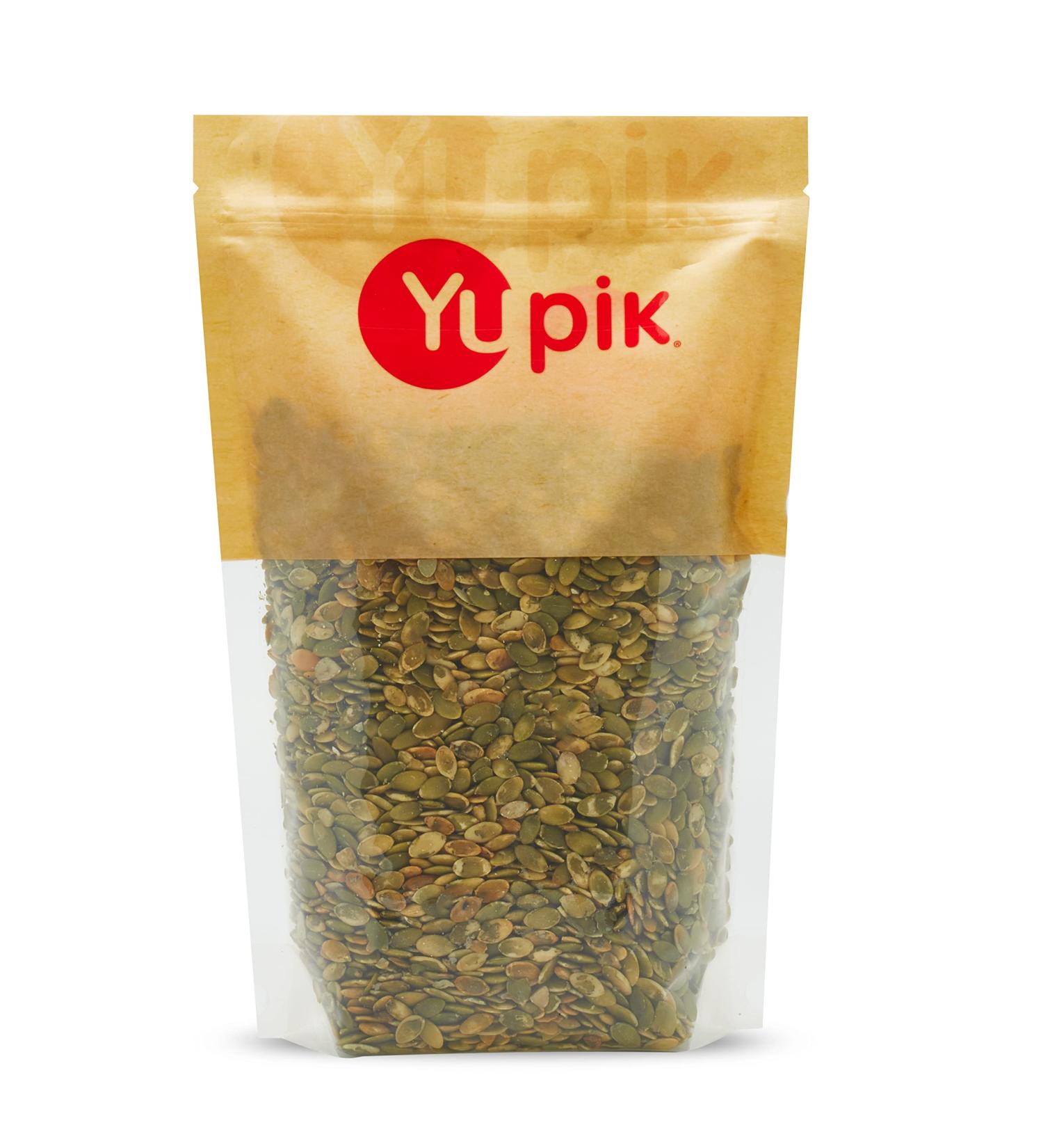 Yupik Dry Roasted Pumpkin Seeds No Shell 1 kg 6 Count Gluten-Free GMO-Free Kosher Shelled Pepitas Unsalted Oil-Free Plant-Based Protein Source of Fiber Healthy Snacks for Baking&Topping - Buy Online on GoSupps.com