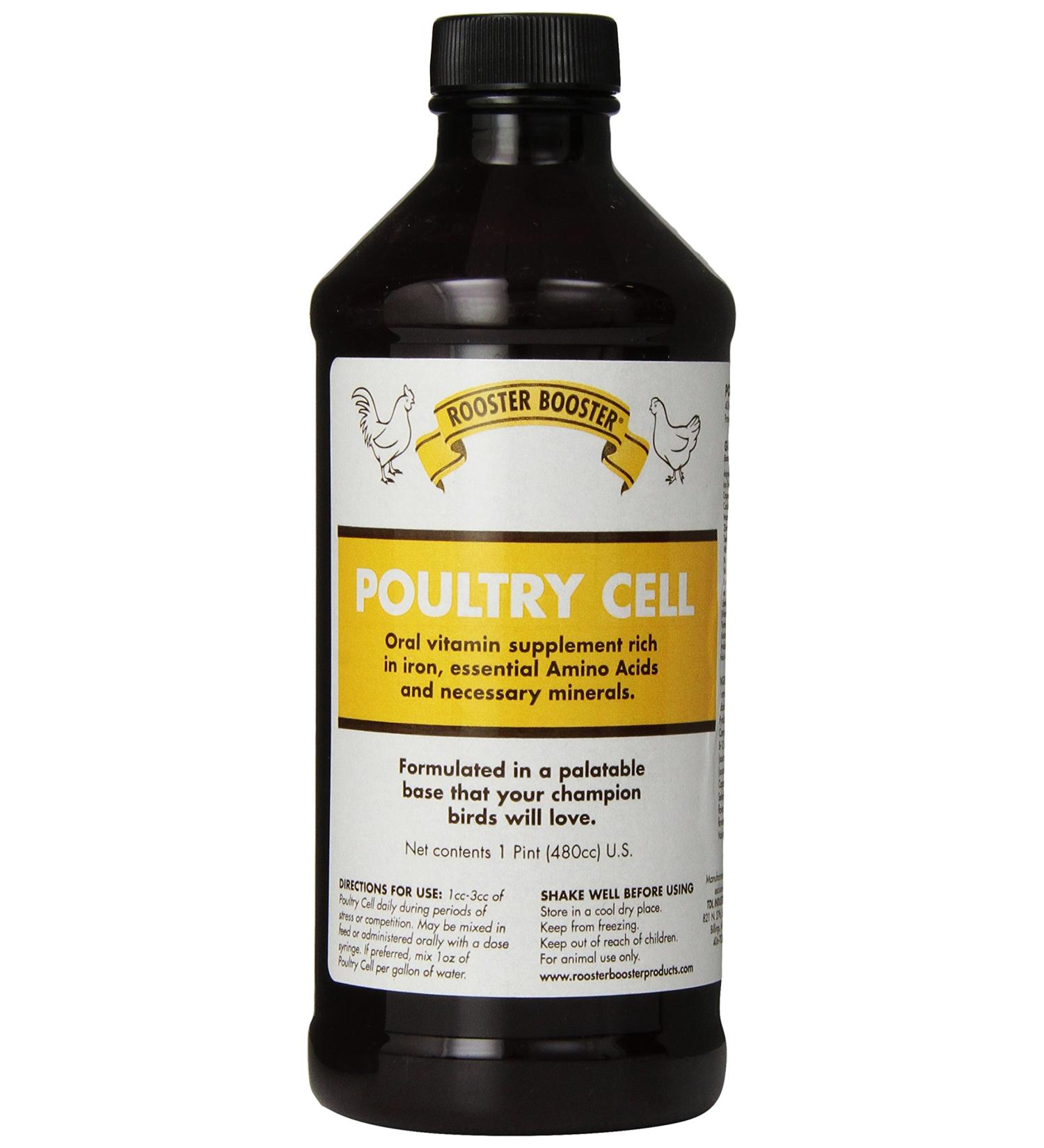 Rooster Booster Poultry Cell 16oz - Complete Poultry Vitamin and Mineral Supplement - Buy Online on GoSupps.com