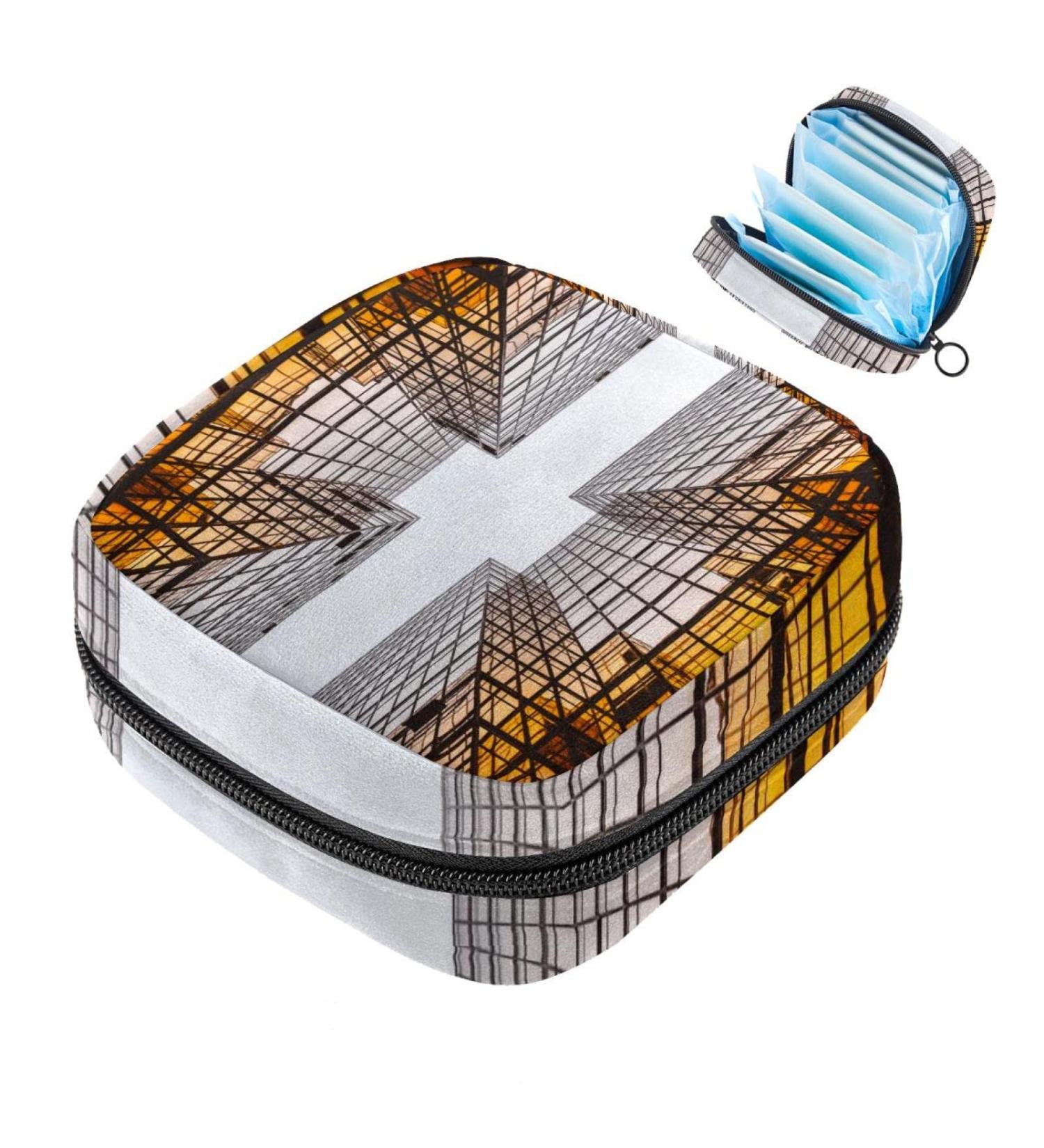 Portable Sanitary Napkin Storage Bag - Menstrual Cup Pocket with Zipper for Teens & Women - Buy Online on GoSupps.com