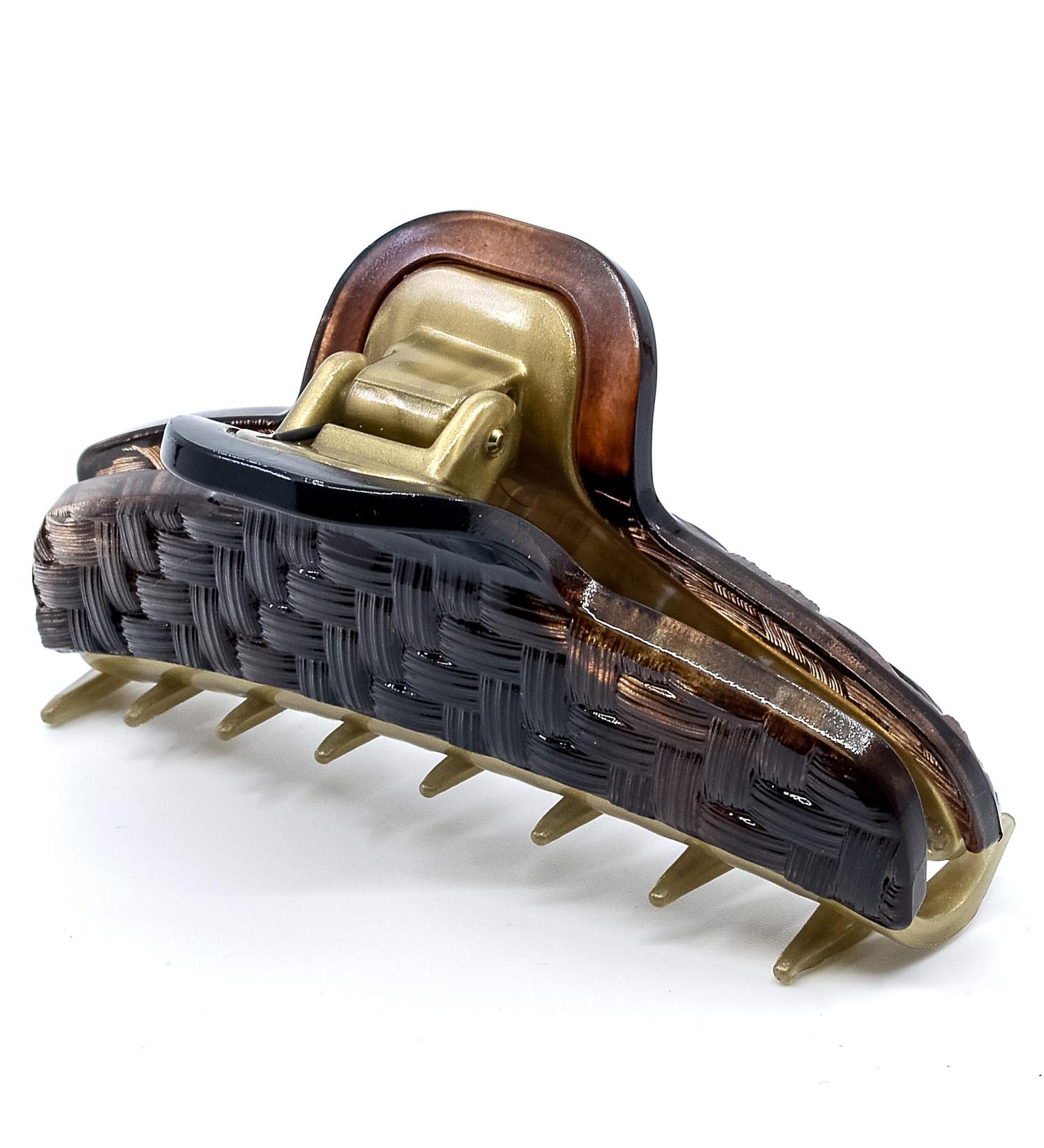 Camila Paris CP2626 French Hair Clip for Women & Girls - Double Teeth Jaw Claw Clip, Fashionable & Durable Styling Accessory, Strong Hold & No Slip Grip - Made in France (Brown) - Buy Online on GoSupps.com