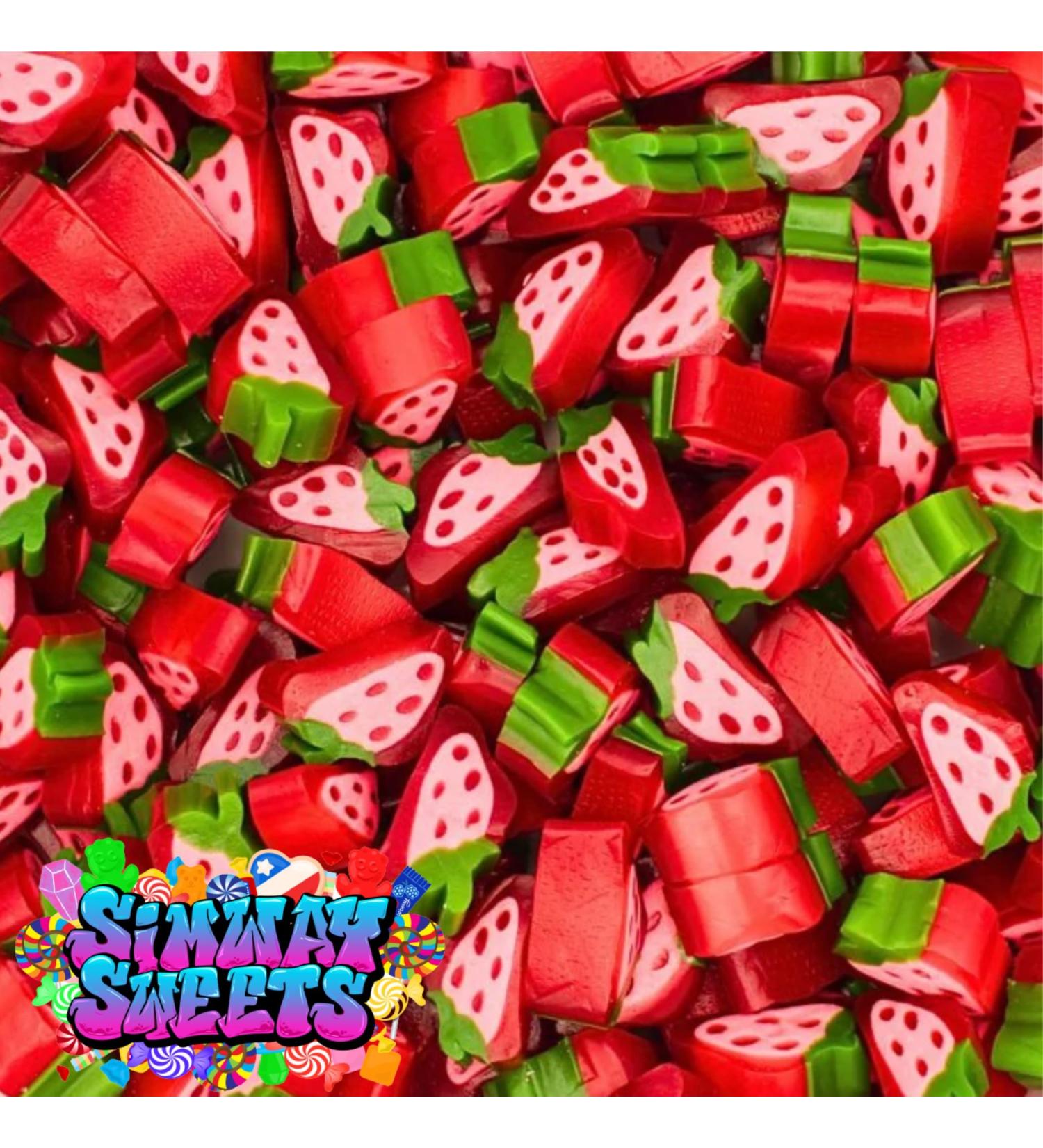 1kg Strawberry Liquorice Candy Pick & Mix Mixed Assortment Resealable Pouch Share Bag