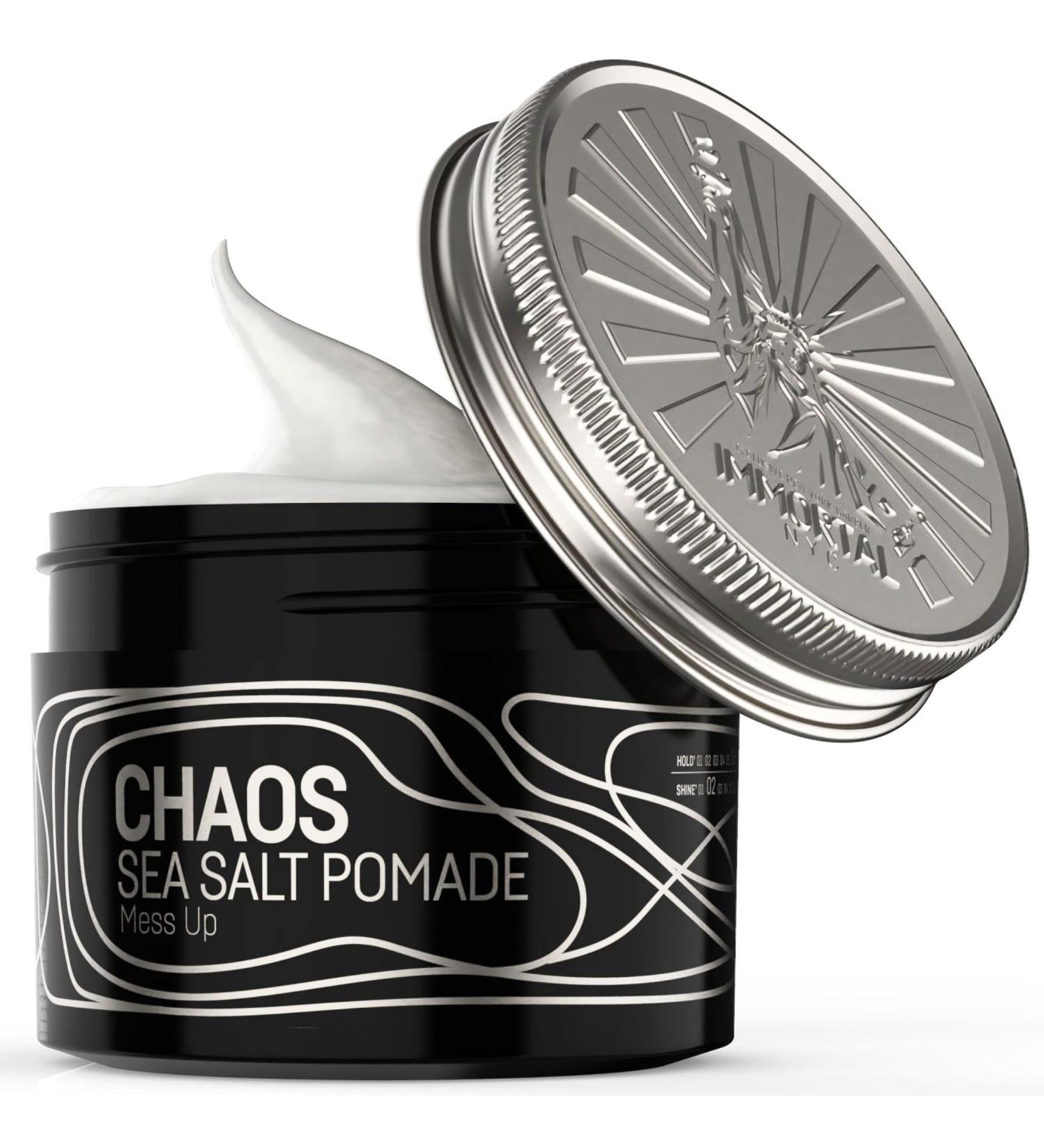 Immortal NYC Exclusive Sea Salt Pomade - Matte Finish Strong Hold Extra Volume - Travel Size 100ml/3.4oz - Buy Online on GoSupps.com