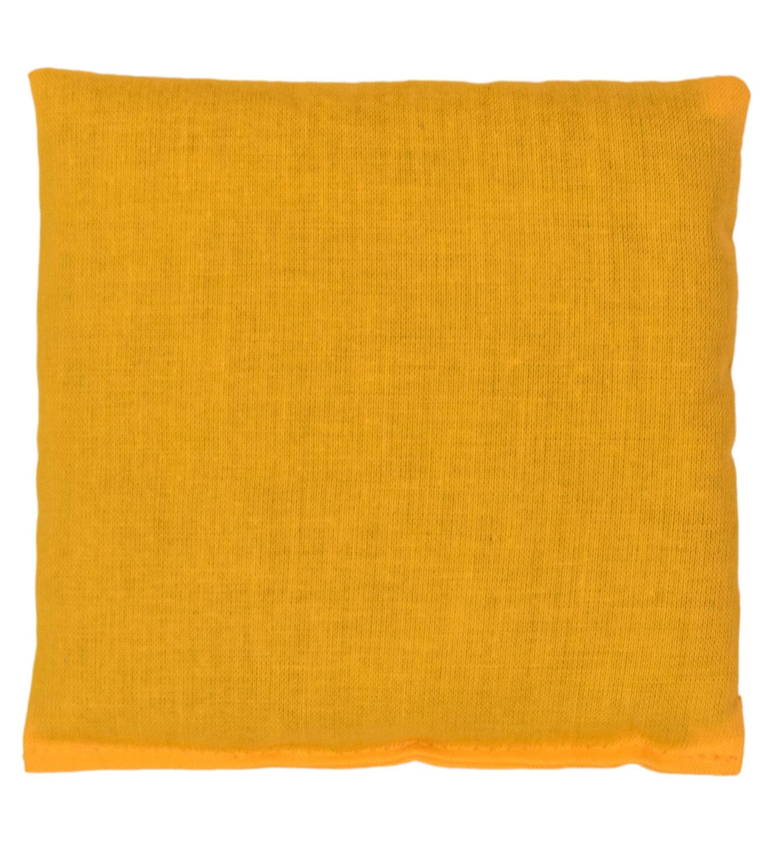 Rapeseed Pillow 12x12cm in Mango - Heat & Cold Therapy Grain Pillow for Comfort - Buy Online on GoSupps.com